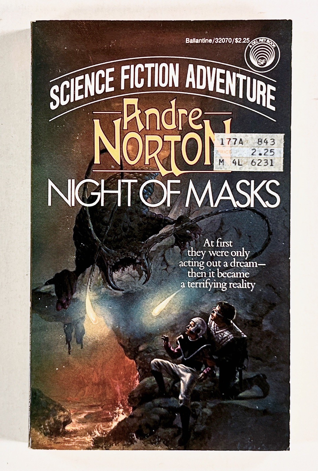 1985 (1964) Andre Norton NIGHT OF MASKS science fiction adventure BALLANTINE pb