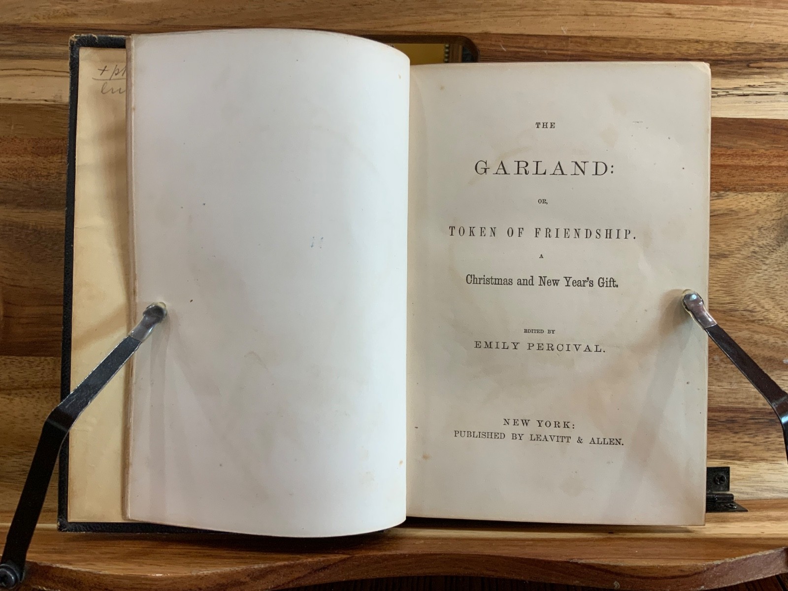 C. 1855 The Garland Token of Friendship Gift Book Emily Percival Sartain Plates