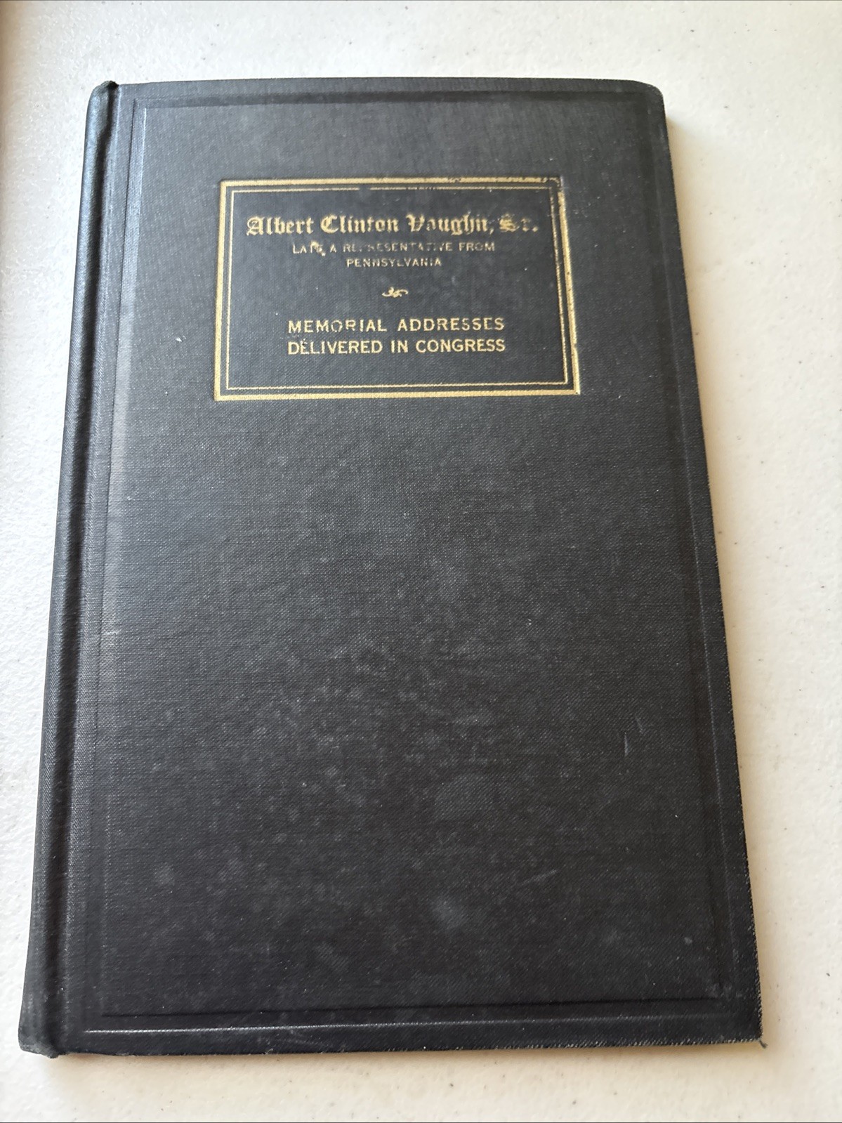Congressman Albert Clinton Vaughn Memorial Services in the House – 1952 Eulogy