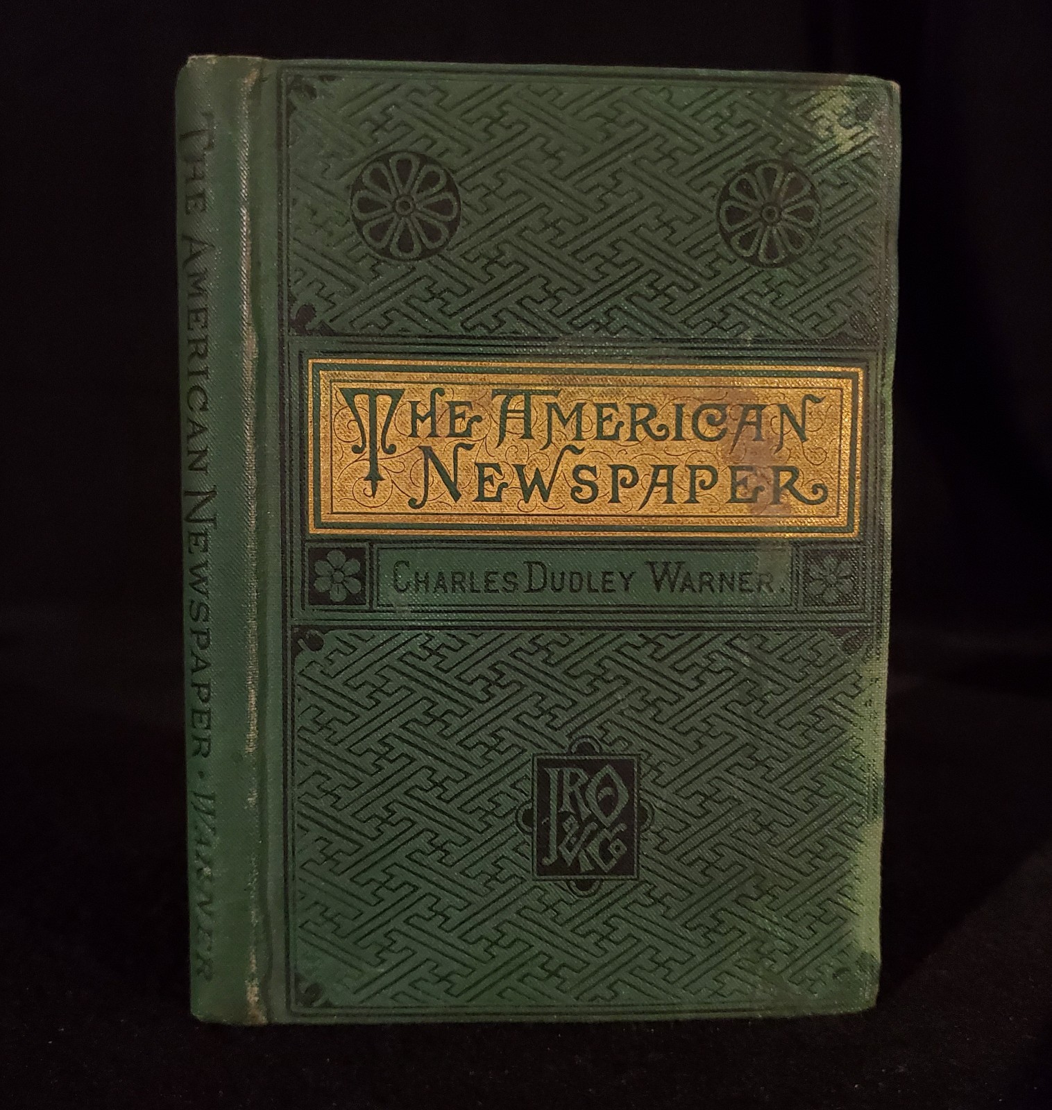 1881 Vintage Book The American Newspaper an essay by Charles Dudley Warner