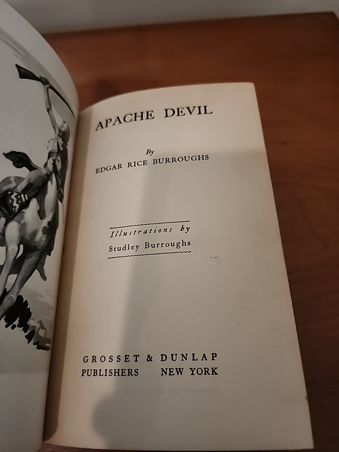 Apache Devil By Edgar Rice Burroughs, 1933 First Edition W/DJ, Glossy Internals!
