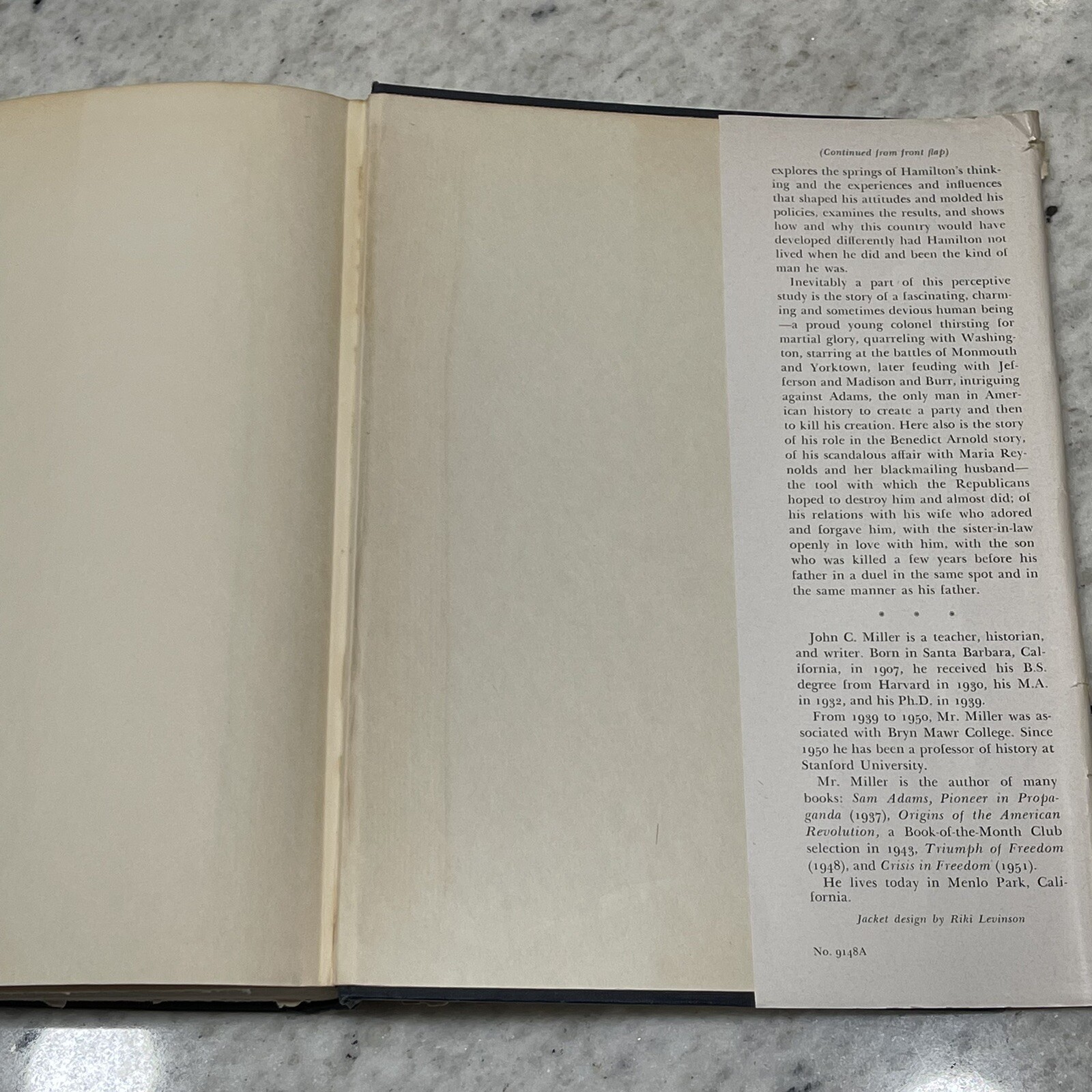 1959 Biography Alexander Hamilton Portrait in Paradox 1st edition hardback DJ