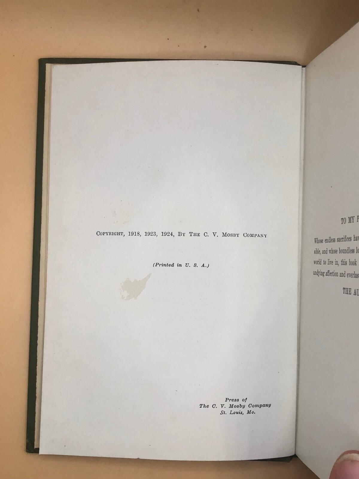 ANTIQUE Principles Bacteriology Eisenberg 1925 HARDCOVER MOSBY MICROBIOLOGY