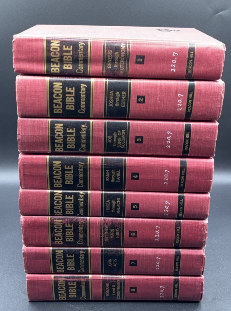 Beacon Bible Commentary BBC 8 Volume Set Red Hardback 1960’s