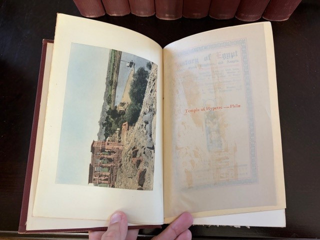 Grolier Society History of Egypt Maspero 12 Vols 2-13 Missing Vol 1 Red Buckram
