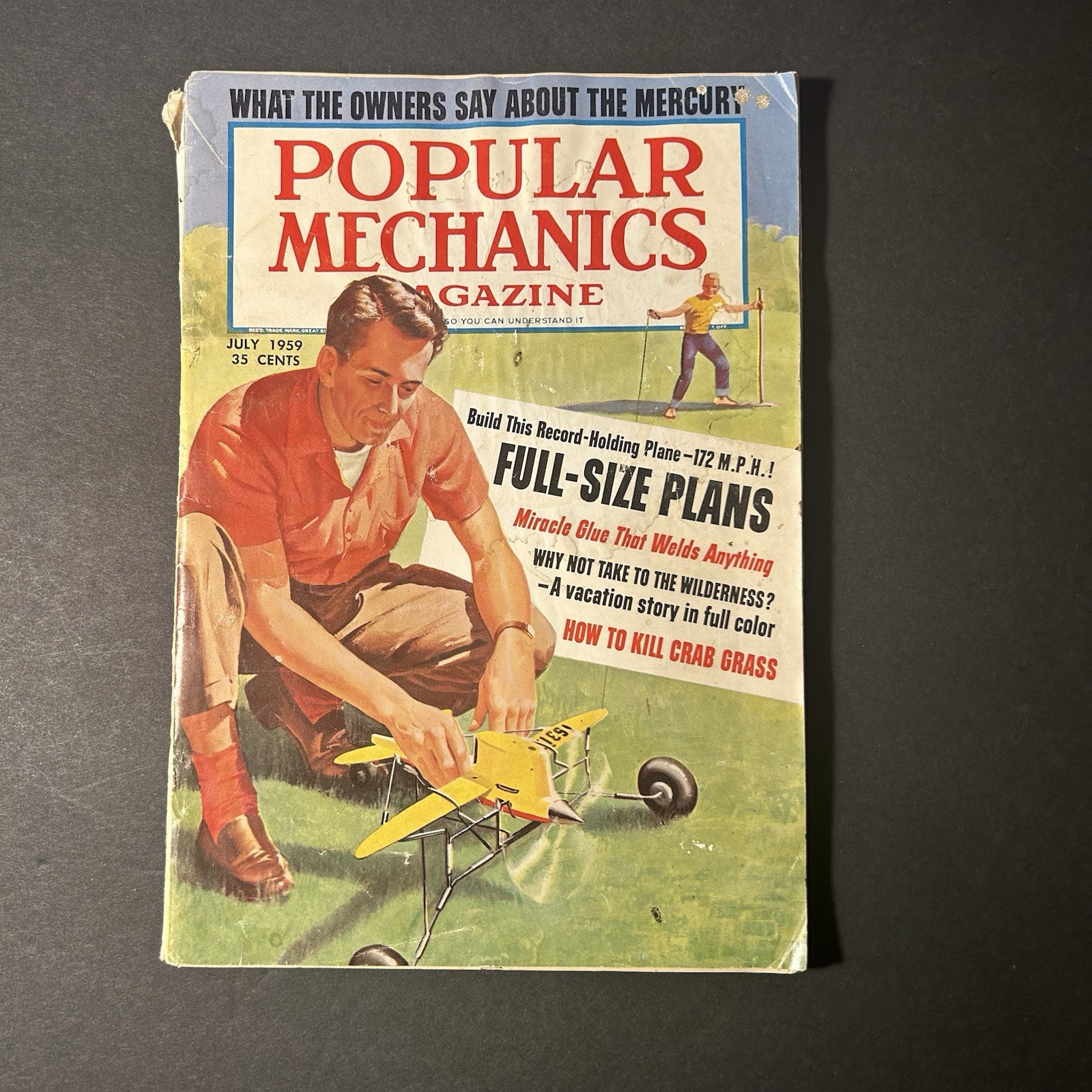 Popular Mechanics July 1959 Magazines Vintage Build Record Holding Model Plane