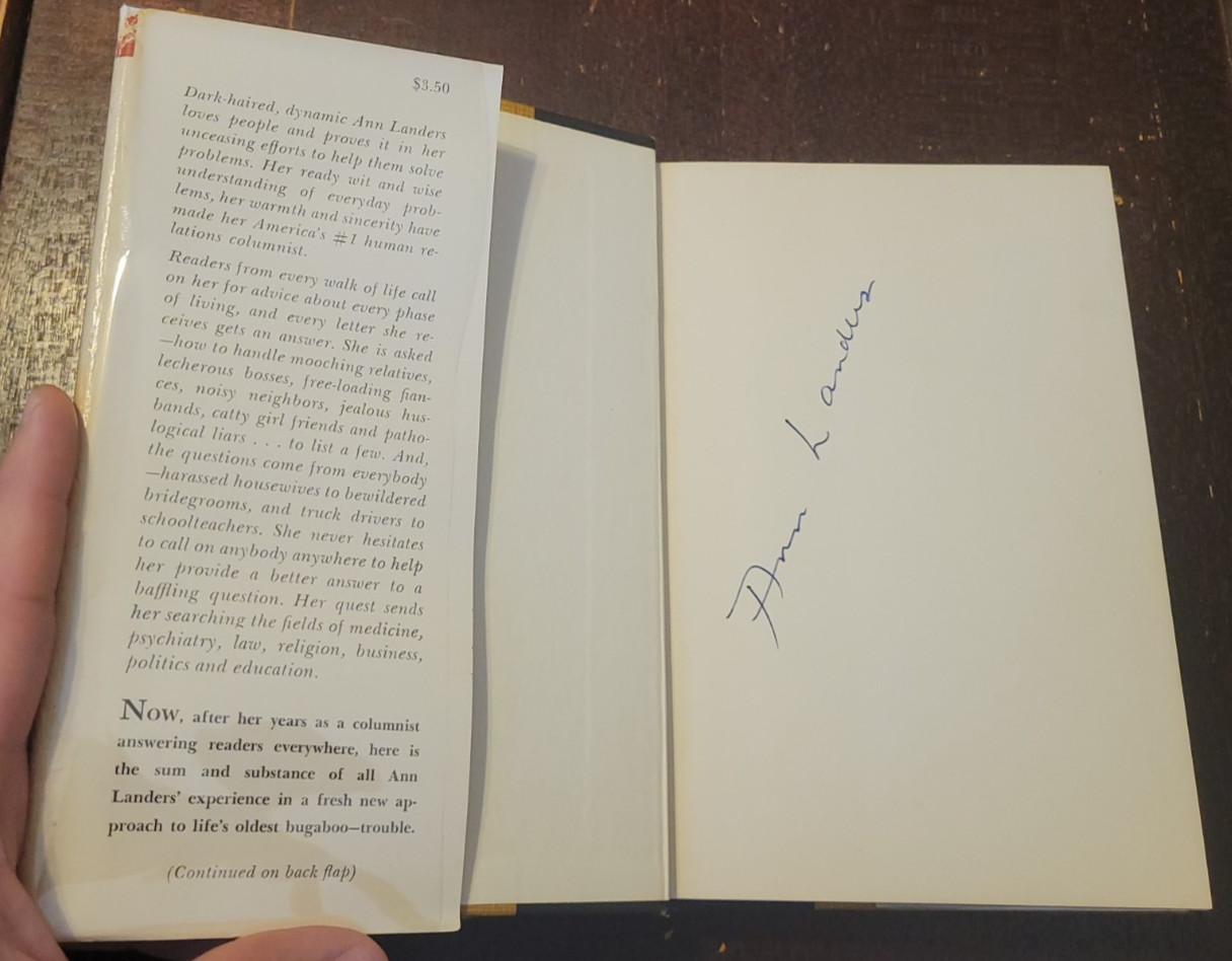 Since You Ask Me – SIGNED by Ann Landers – 1961 HC DJ Self-Help (Read)