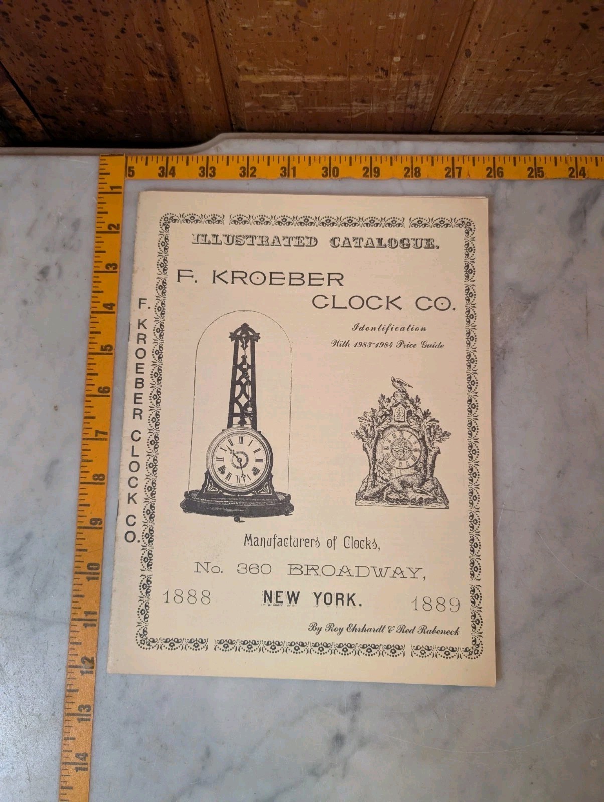 F. Kroeber Clock Co Identification And Price Guide By Roy Ehrhardt – Catalogue