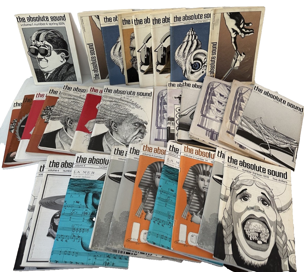 The Absolute Sound Volume 1 2 3 4 5 1974 – 1980 audiophile Hi-Fi TAS lot #4 – 19