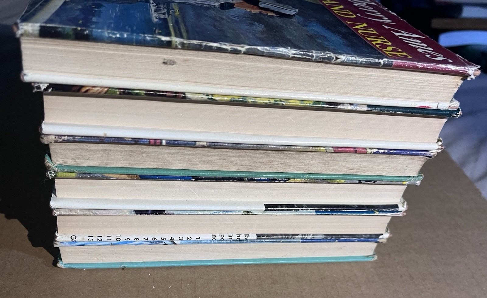 LOT OF 6 vintage CHERRY AMES nurse series hardcover novels 4 with dust jackets