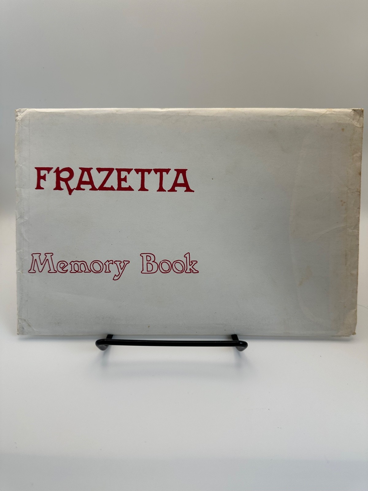 FRAZETTA MEMORY BOOK Frank Frazetta 1977 1st Edition w/ envelope