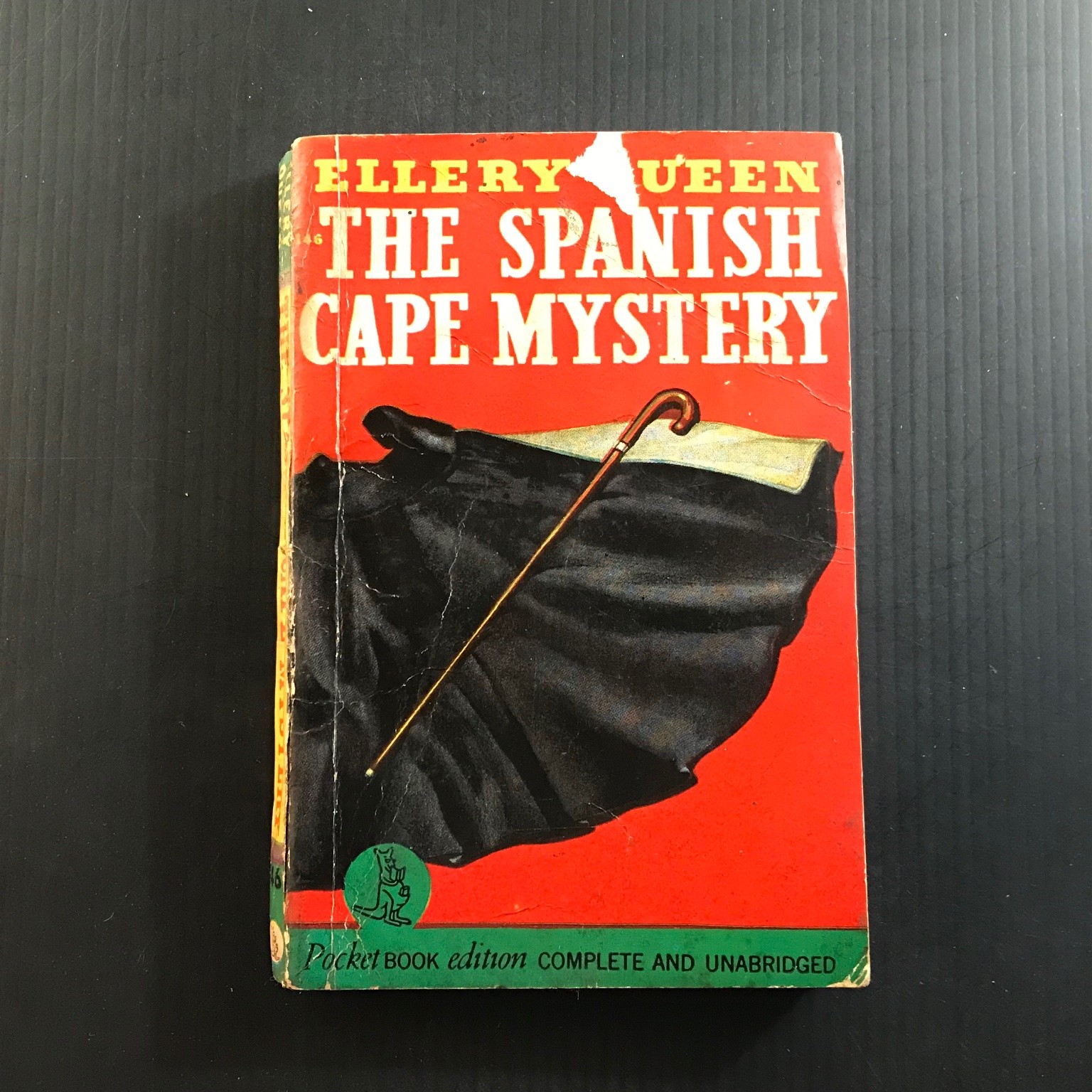 THE SPANISH CAPE MYSTERY Ellery Queen Pocket Book #146 1942 WWII Era