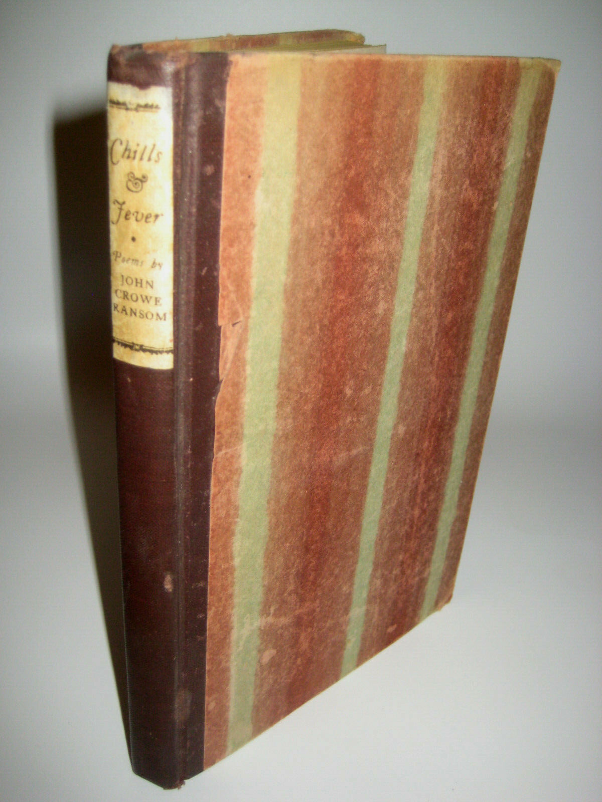 CHILLS & FEVER John Crowe Ransom POEMS 1st Edition First Printing 1924 POETRY