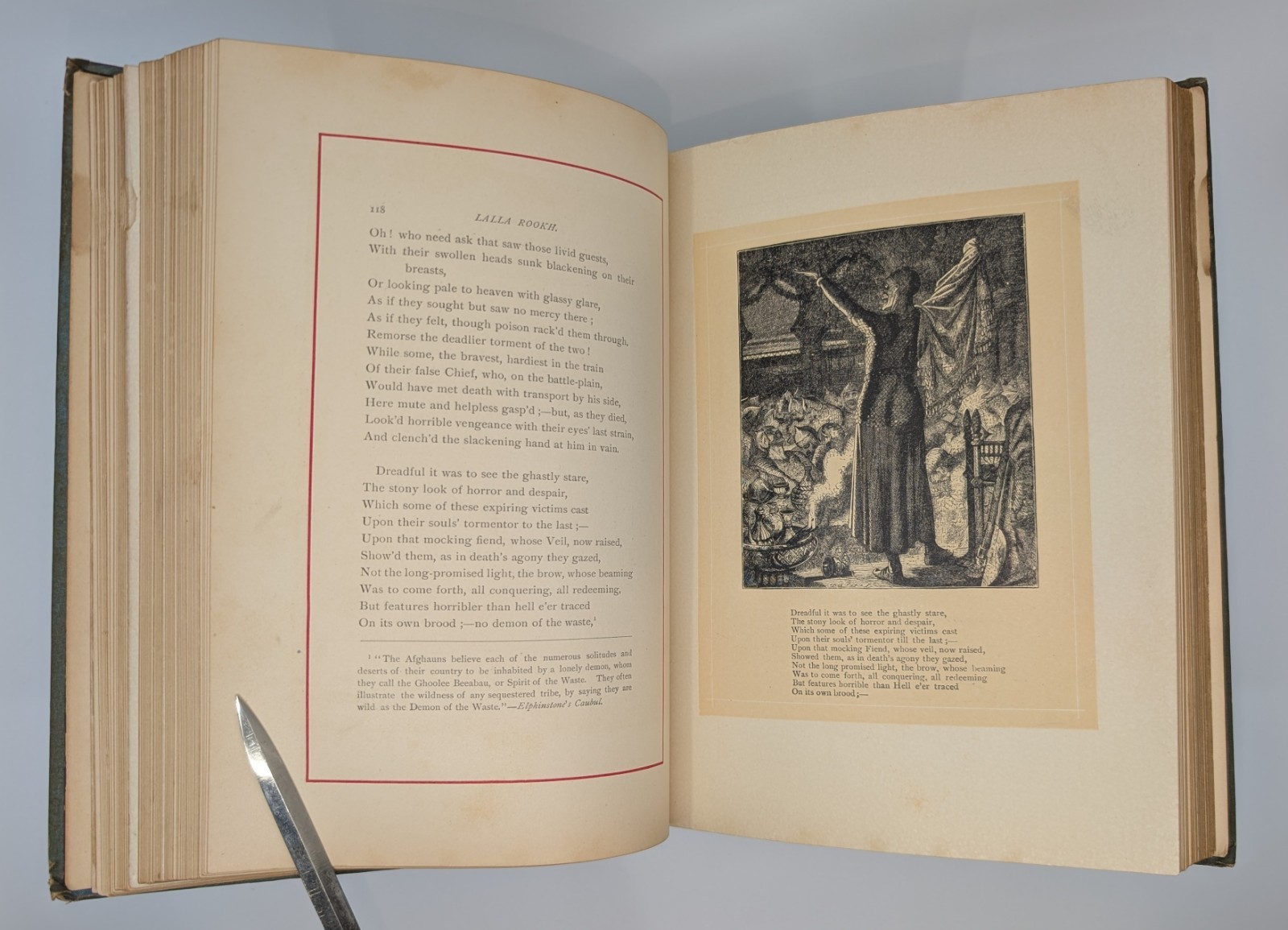 Lalla Rookh: An Oriental Romance Thomas Moore 1884 Antique Victorian Cloth Book
