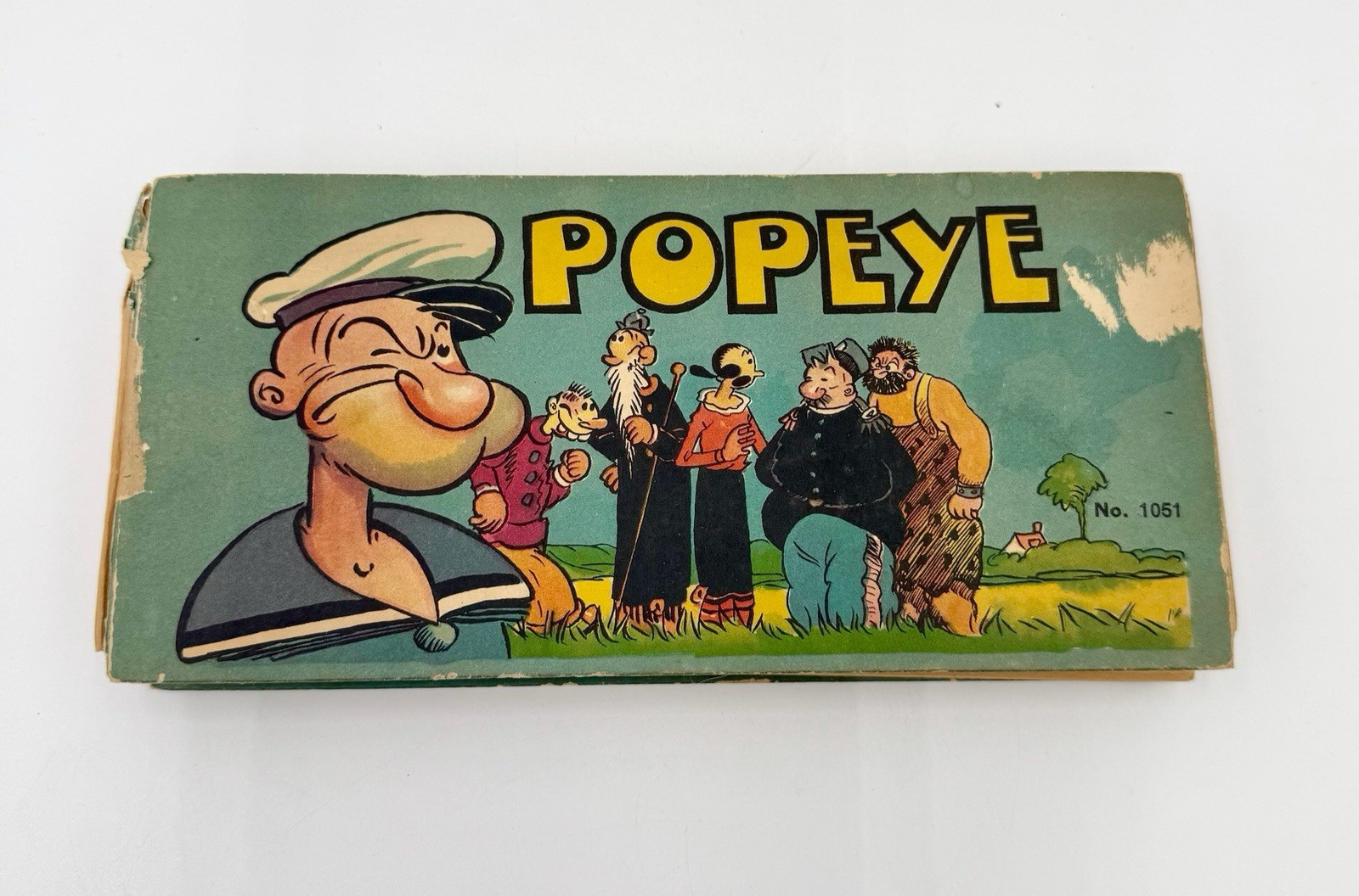 Vintage 1934 The Adventures of Popeye #1051 Saalfield Publ. Comp Big Little Book