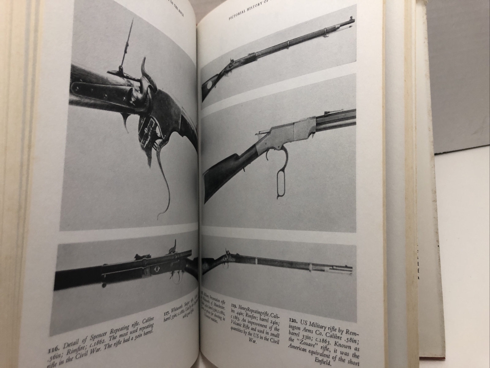 Pictorial History of the Rifle by G.W.P. Swenson – 1977 – 1st Edition HCDJ