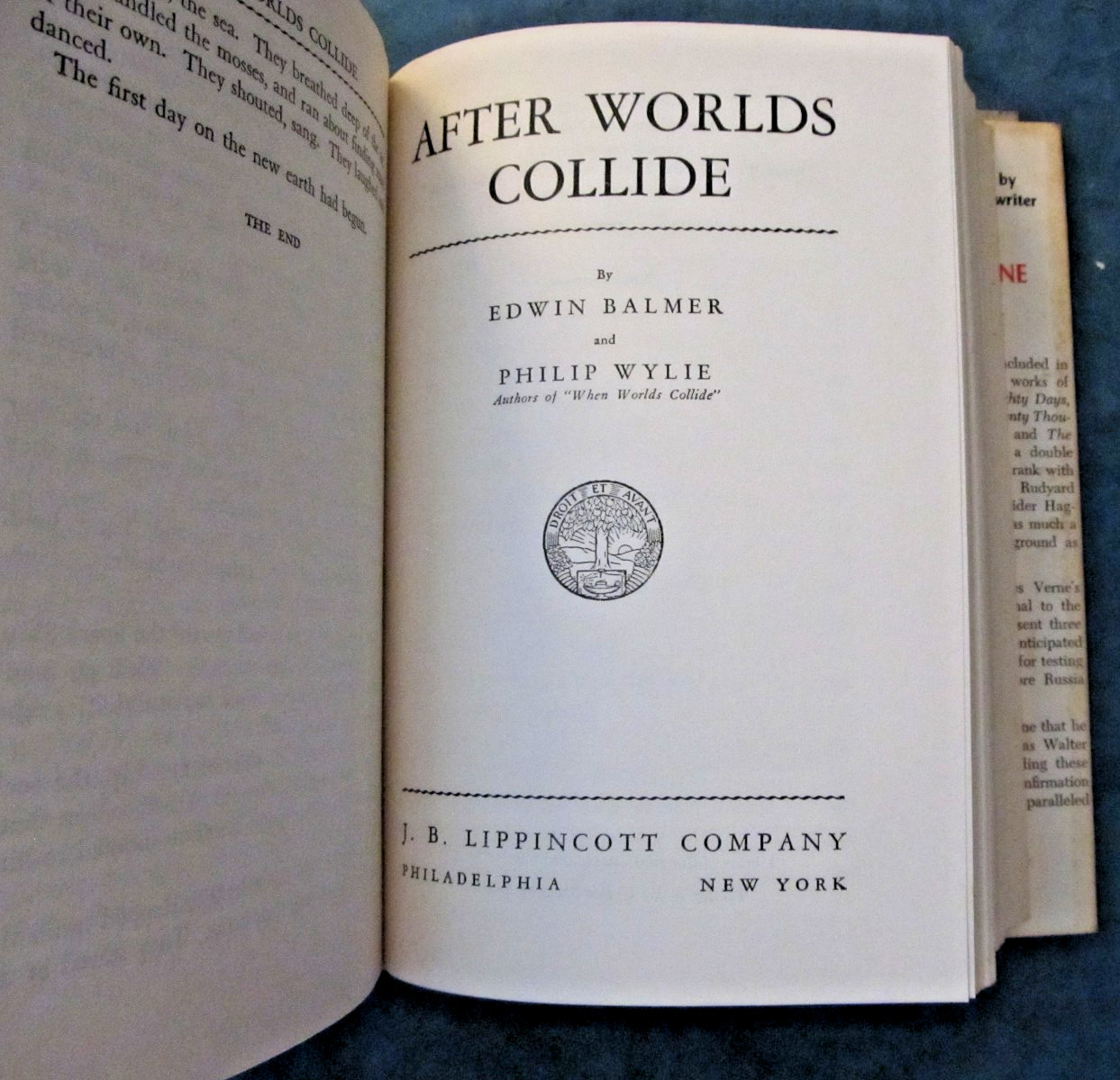 Vintage 1960 When Worlds Collide/After Worlds Collide by P. Wylie & E. Balmer