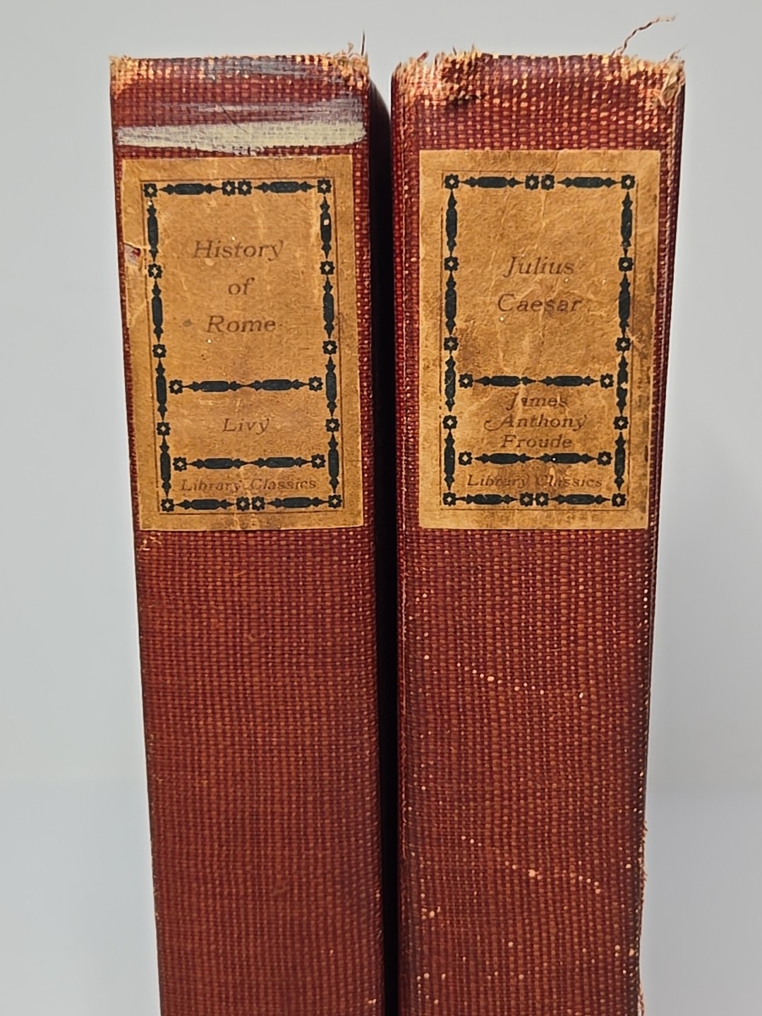 Roman History, Livius & Julius Caesar, Froude 2 Library Classics Hardcover 1904