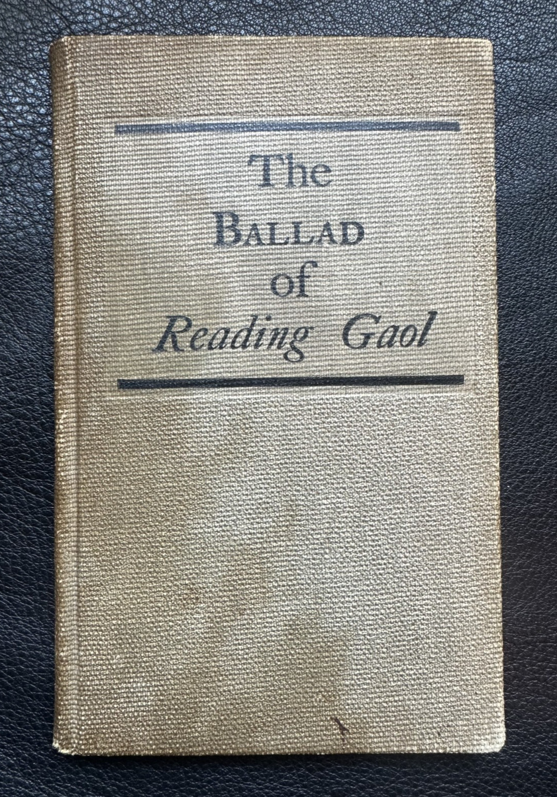 Oscar WILDE / The Ballad of Reading Gaol 1904 Alfred Bartlett Scarce Cloth Bindg