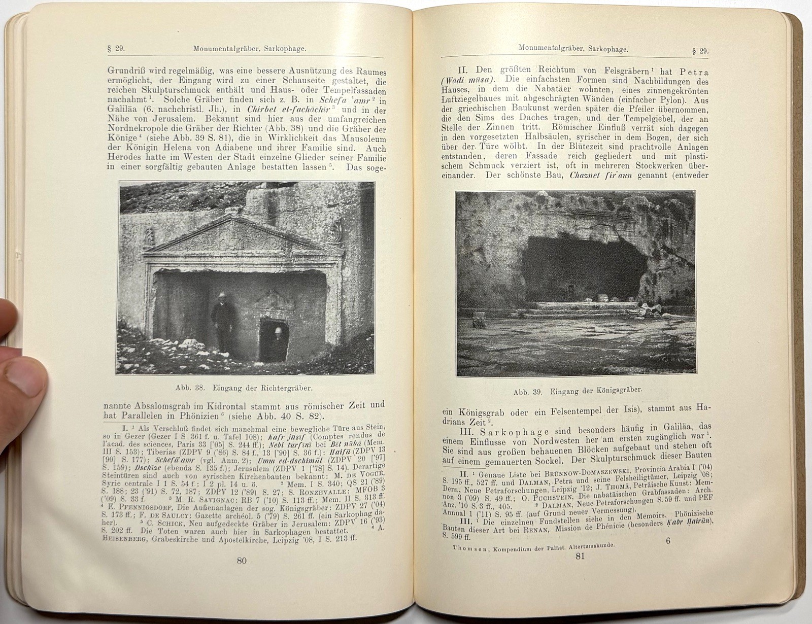 1913 PALESTINE ANTIQUITIES BIBLICAL ARCHAEOLOGY THOMSEN 42 ILLUSTRATIONS GERMAN