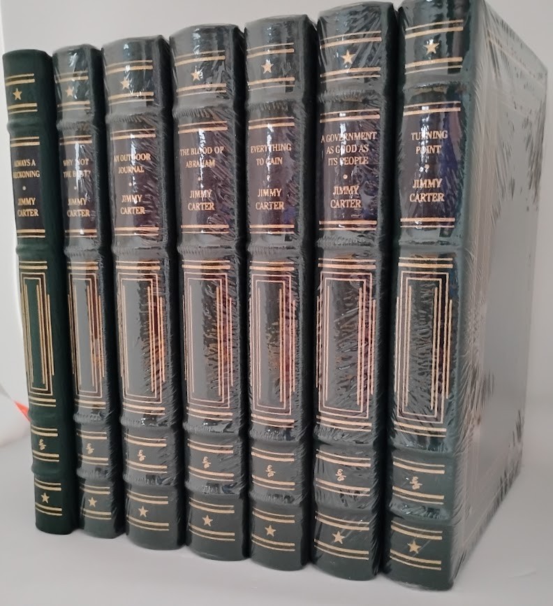 NEW Sealed Easton Press Jimmy Carter Library 7 Volume Set 1 Signed Full Leather