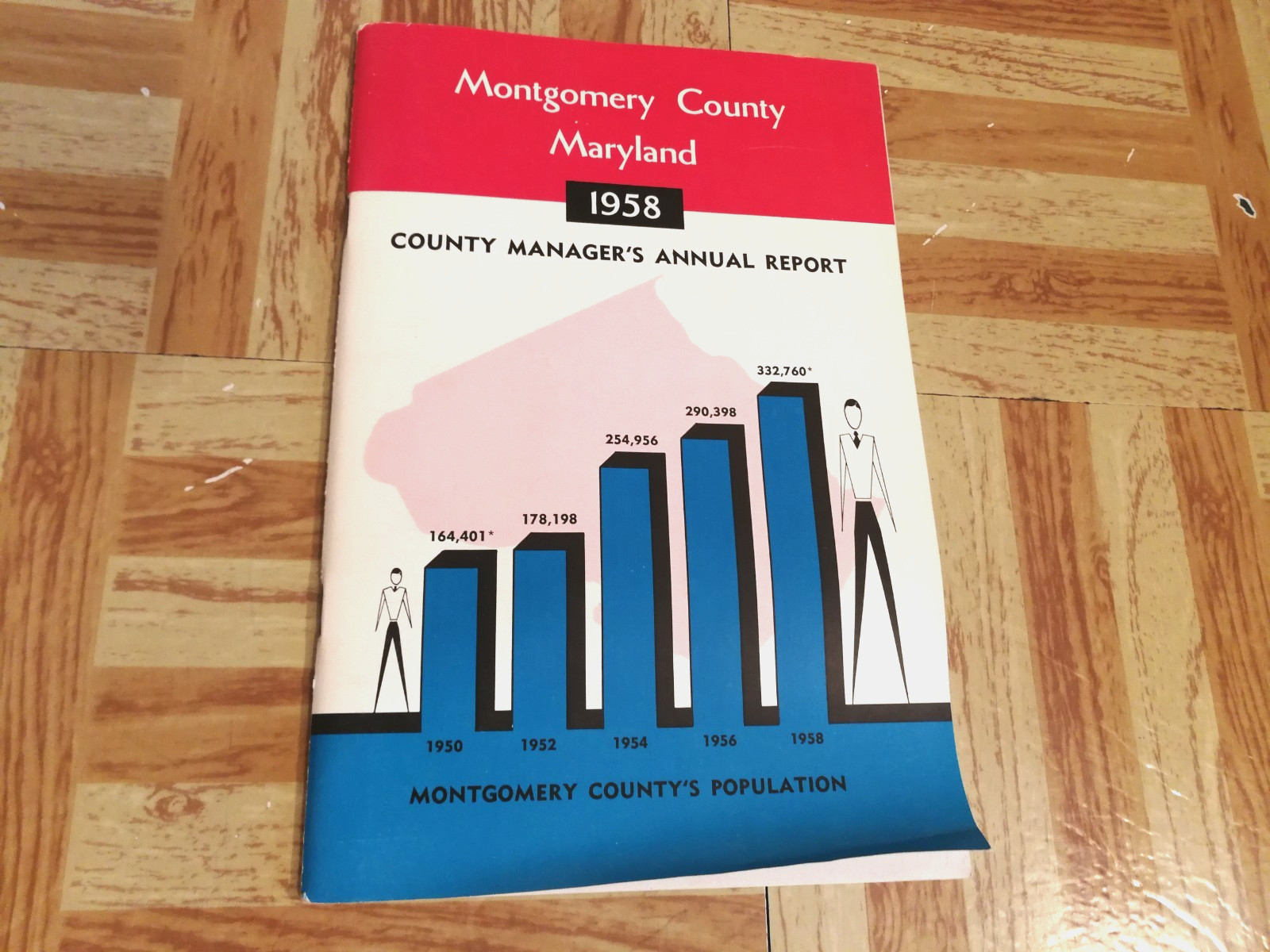 Montgomery County Maryland 1958 County Managers Annual Report PB MD Historical