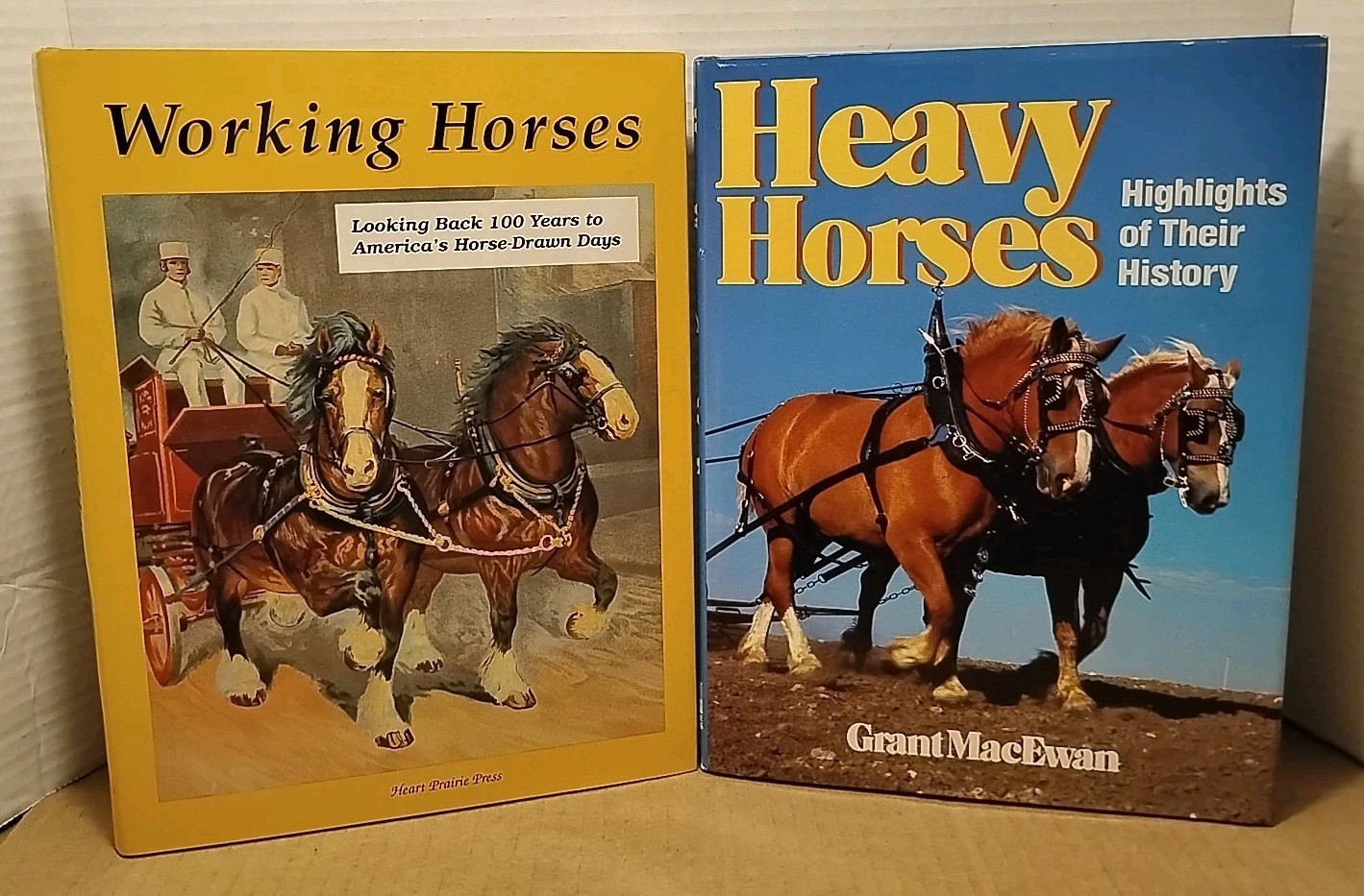 Working Horses & Heavy Horses – (2) Illustrated Hardcover Histories w/ DJ
