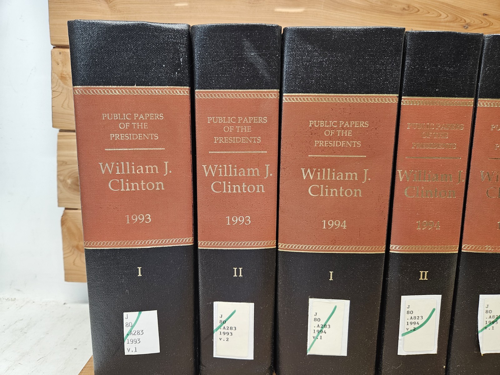 7v Public Papers Of The Presidents William J. Clinton 1993-1996 1st Term