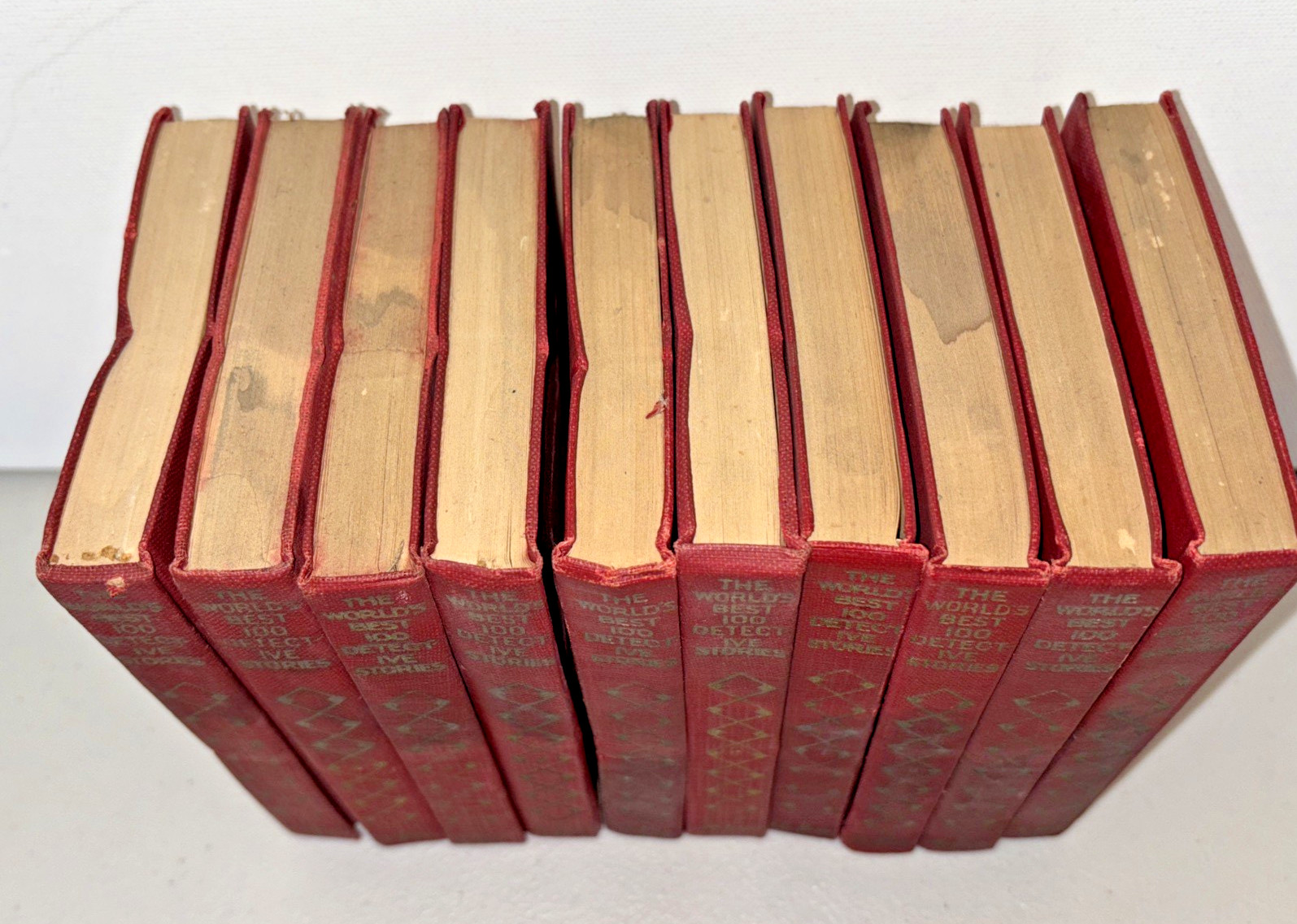 The World’s Best 100 Detective Stories Complete 10 Volume Set 1929 Funk Wagnalls