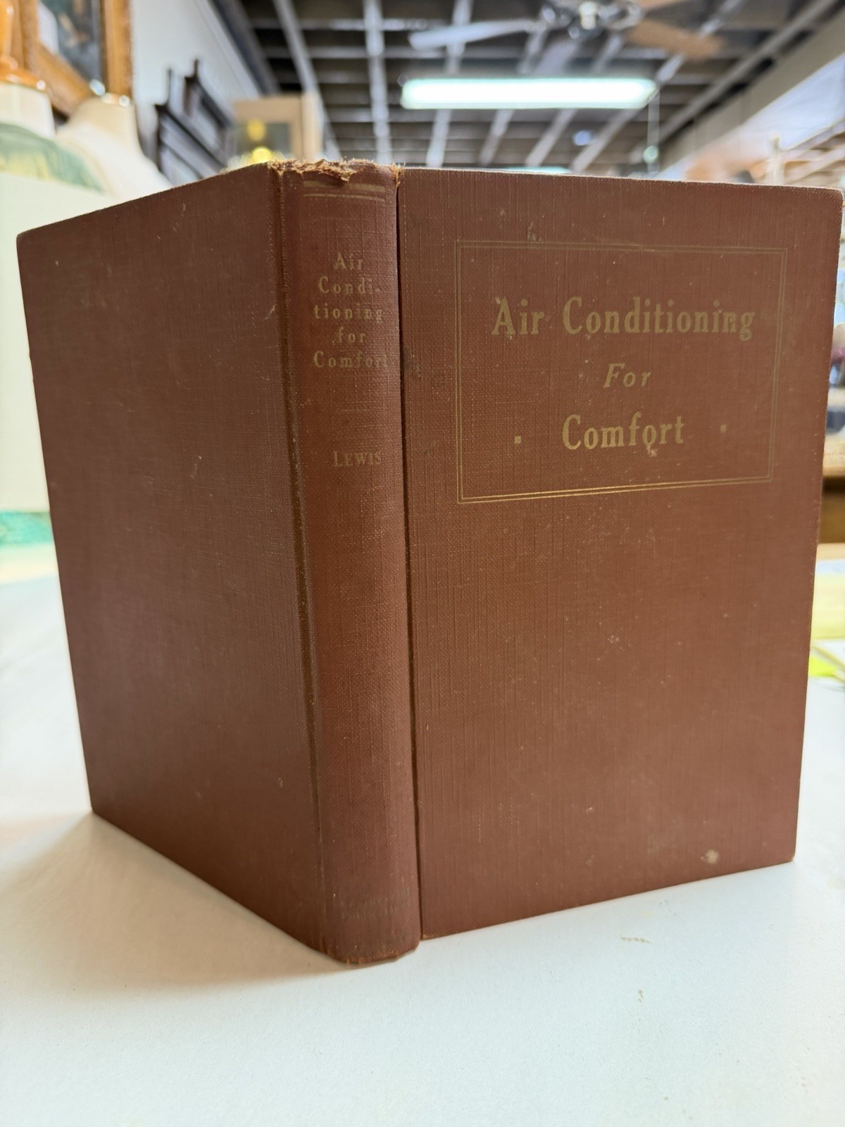1932 Air Conditioning for Comfort Samuel R. Lewis 1st Ed + Psychrometric Chart