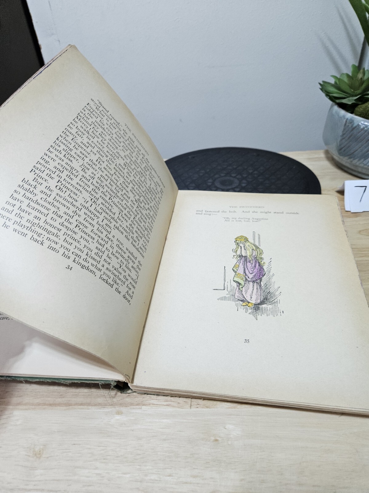 Anderson’s Fairy Tales 1929 Hardcover Book WITH MARKS AS SEEN FLAW BIND