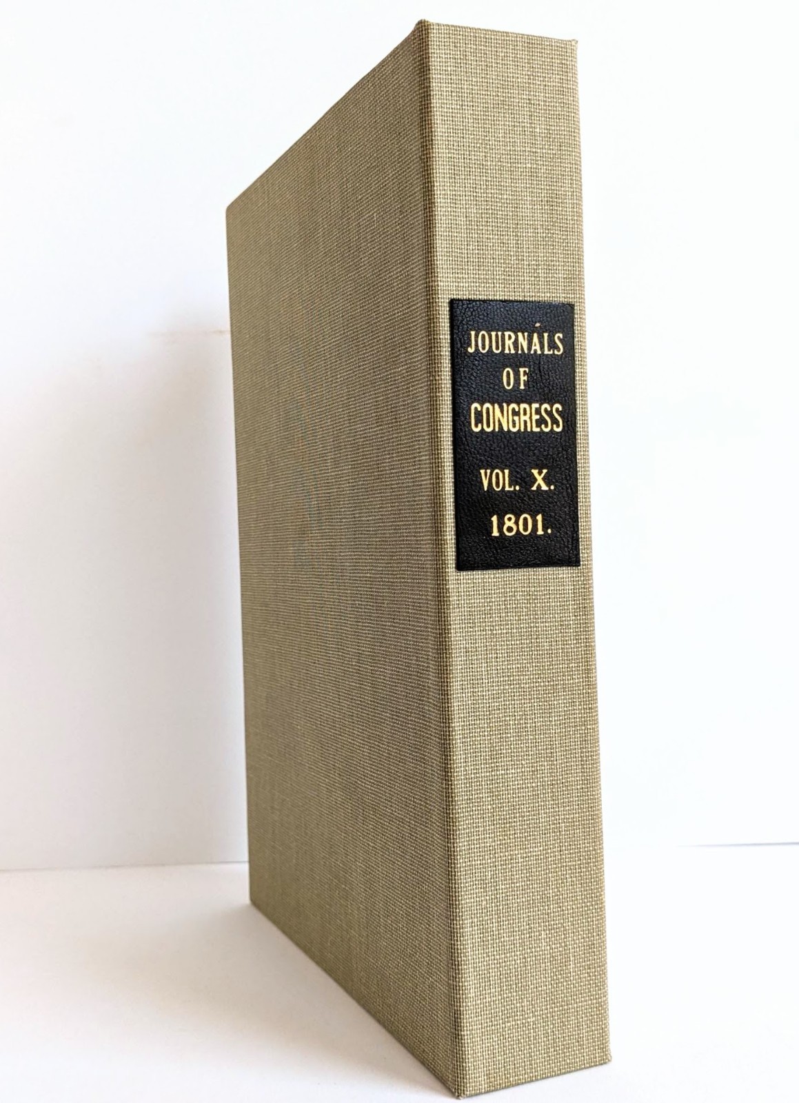 1801 JOURNALS OF CONGRESS VOL. X Nov. 1784 – Nov. 1785 Folwell Ed 1/400 SIGNED