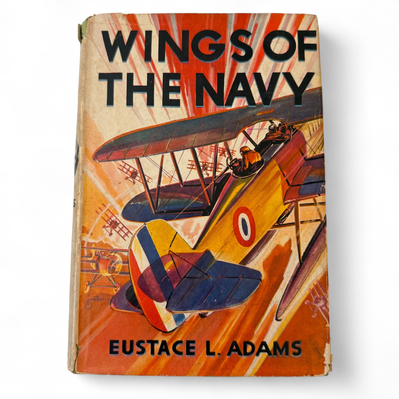 Wings of the Navy by Eustace L. Adams Vintage Aviation Adventure Book 1936
