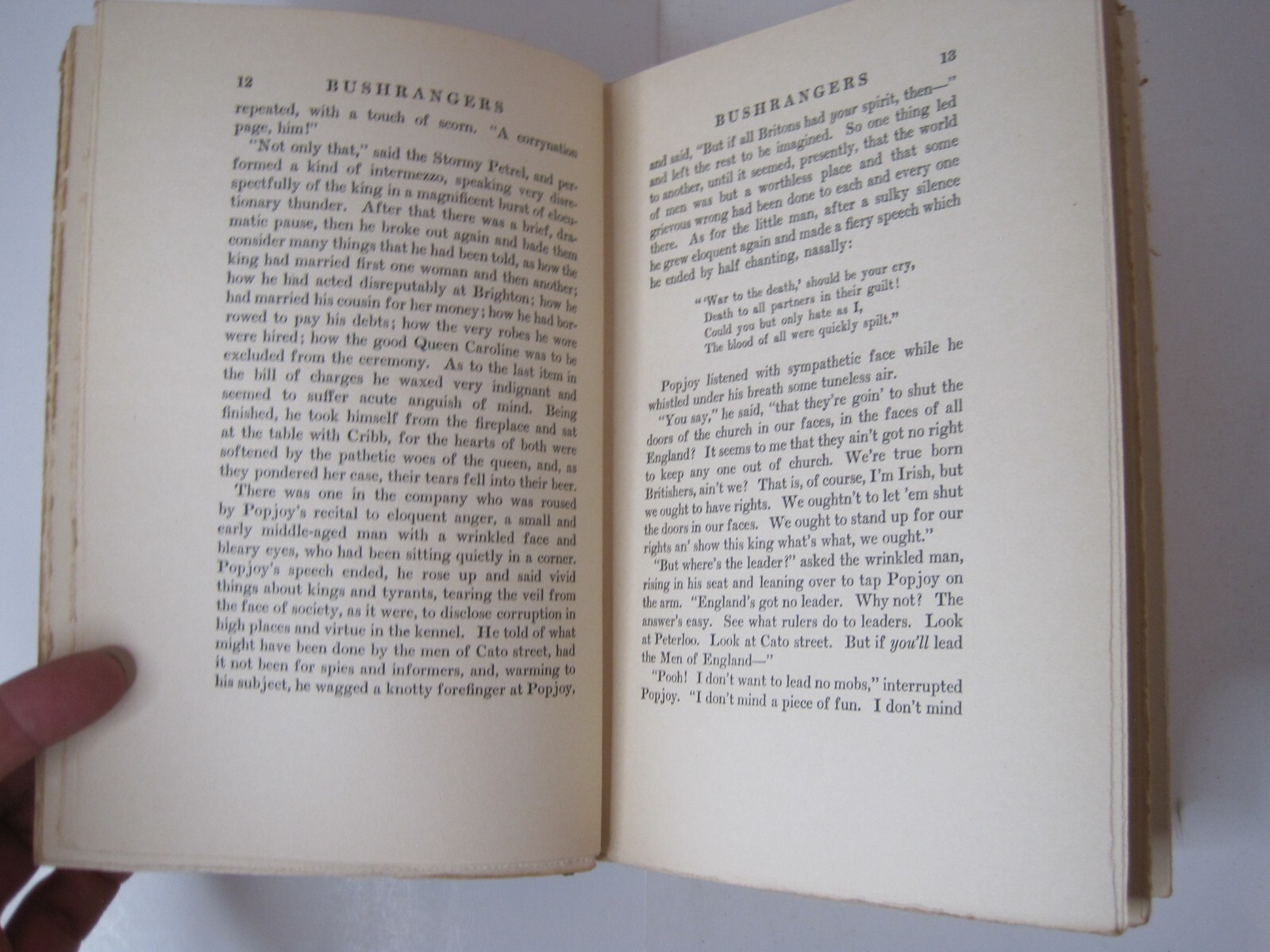 Bushrangers by Charles J. Finger – Hardcover 1924 – Robert McBride and Co.