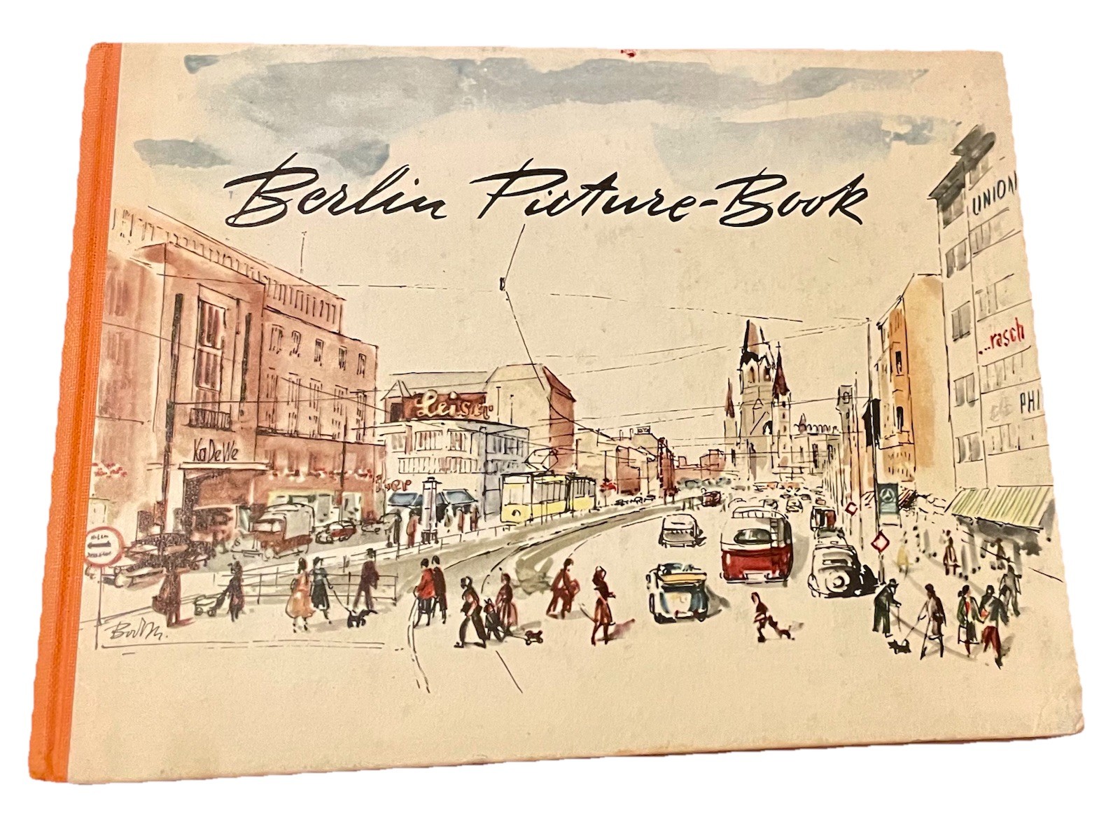 1954 BERLIN GERMANY PICTURE BOOK HC by Maria Teichs WATERCOLOR ART VGUC
