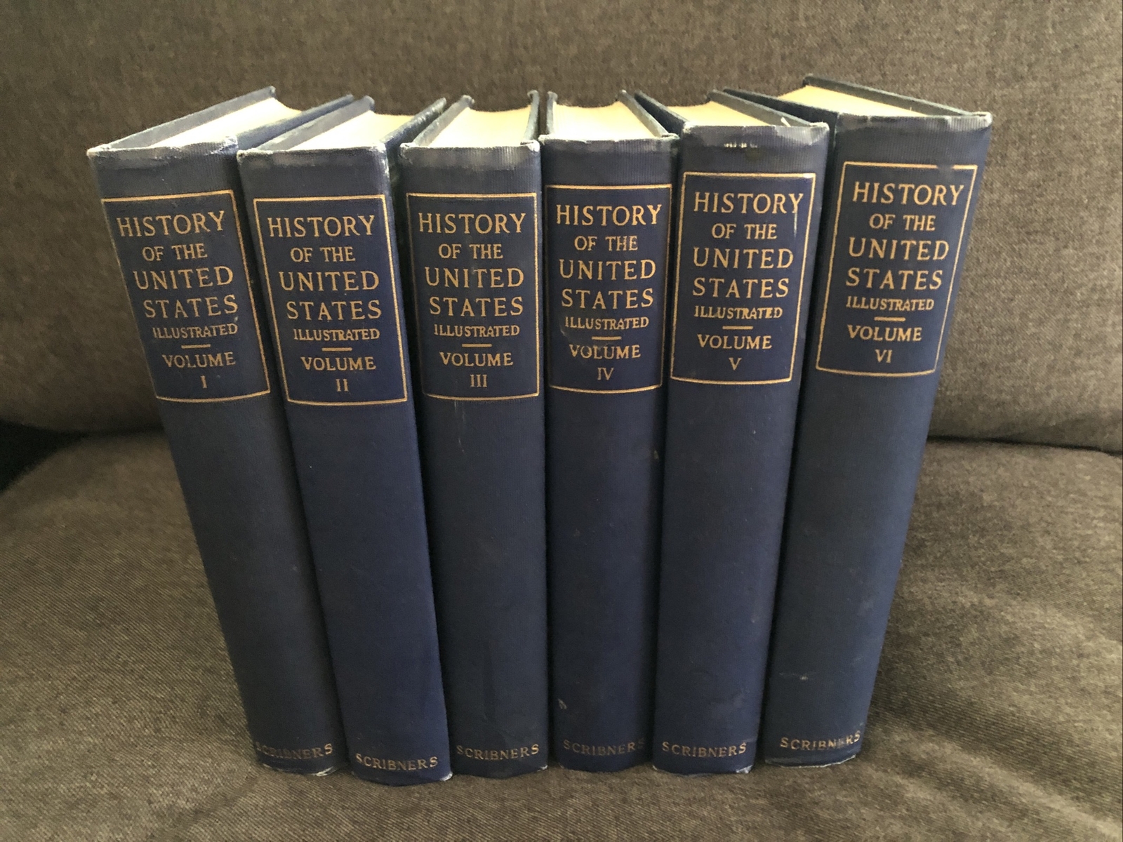 History of the United States Full 6 Vol. Set Scribner’s 1917 Andrews ANTIQUE