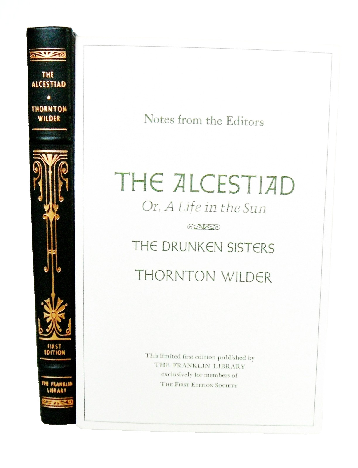 *Mint, First Edition!* THE ALCESTIAD Thornton Wilder FRANKLIN LIBRARY
