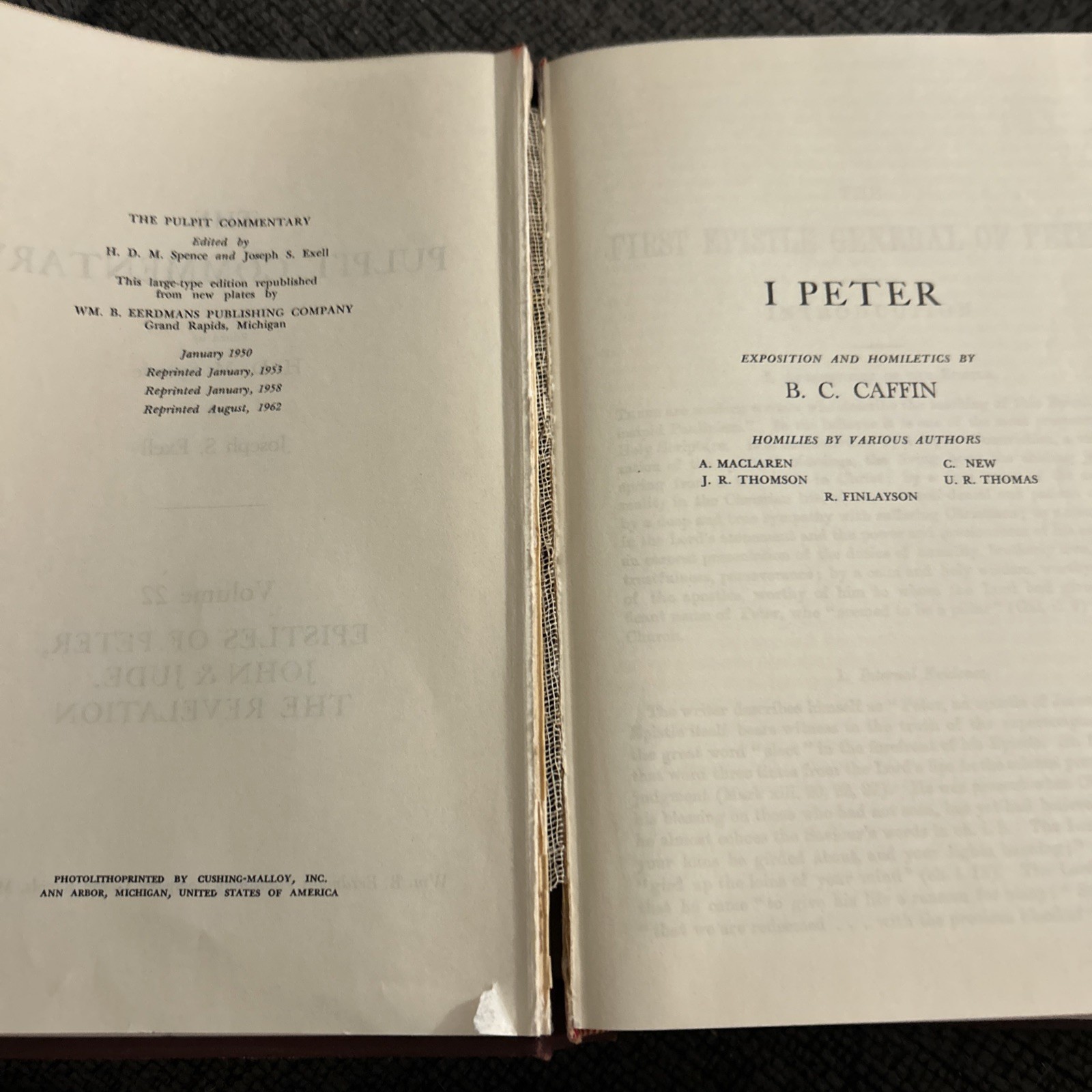 THE PULPIT COMMENTARY Volume 22 Peter 1–3, John Jude And Revelation