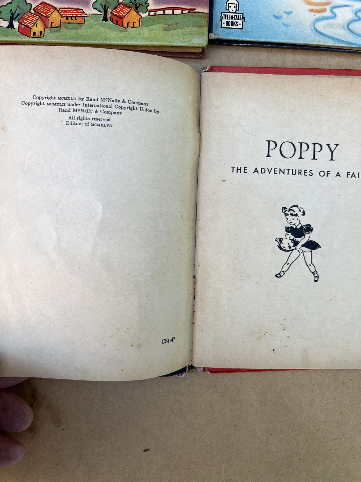 LOT Of 8 Vintage Children Hardcover books Various Authors 1940’s Poppy, Tuffy…