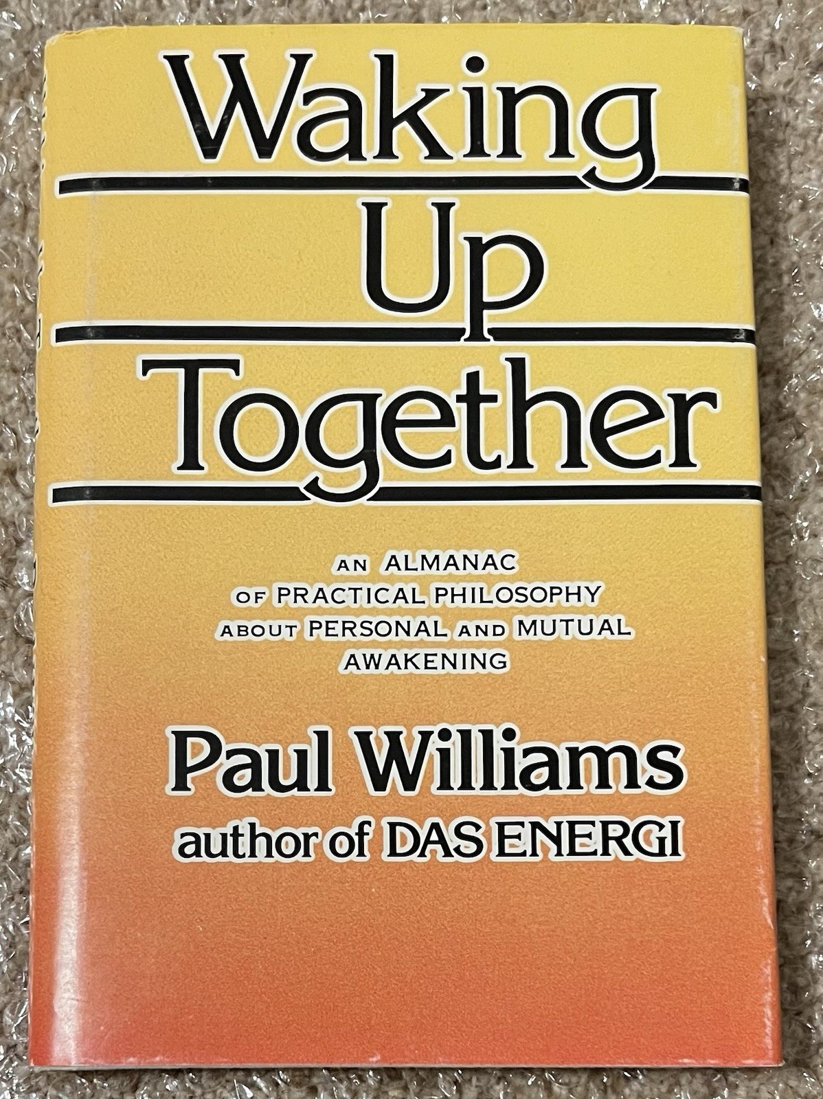 1984 Signed 1 Ed Waking Up Together Almanac Practical Philosophy Paul Williams