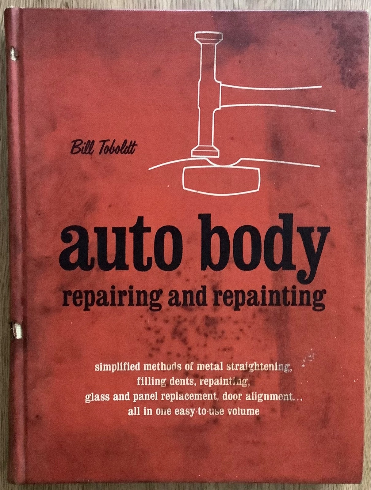 1969 Book” Auto Body Repairing and Repainting “ by Bill Toboldt Used 224 Pages