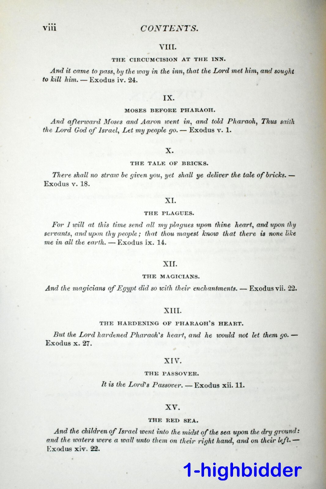 1869 Moses: A Course of Lectures from St James Church New London CT 1st Ed HC