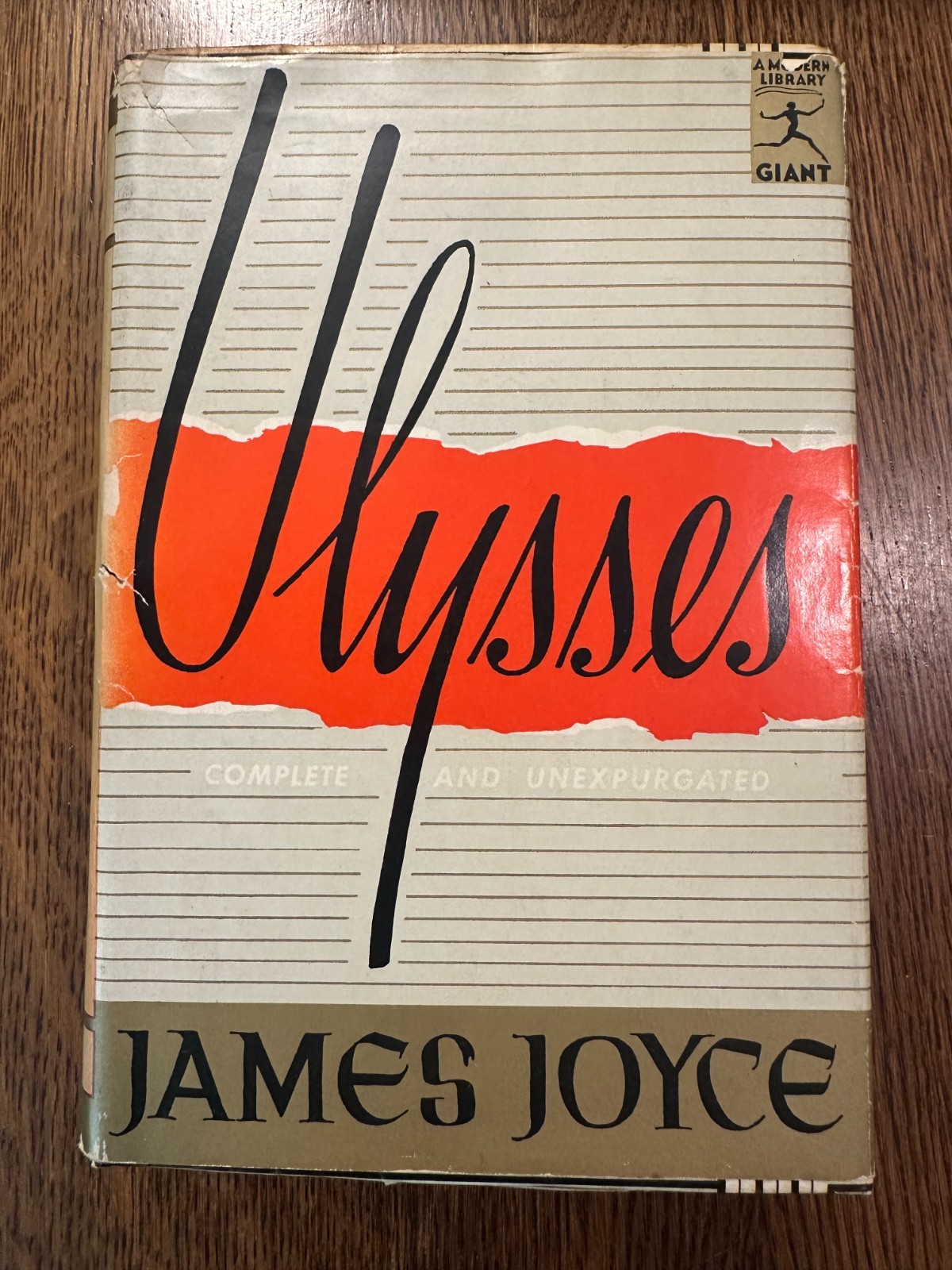 Ulysses James Joyce 1946 Modern Library Giant Complete Unexpurgated Vintage Book