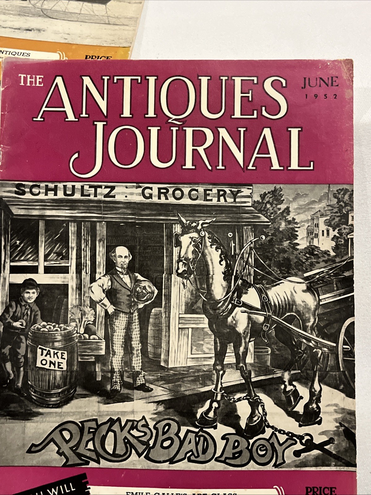 The Antiques Journal Magazines 1952, 1953 & 1961 Lot of 4 Vintage Monthly Issues
