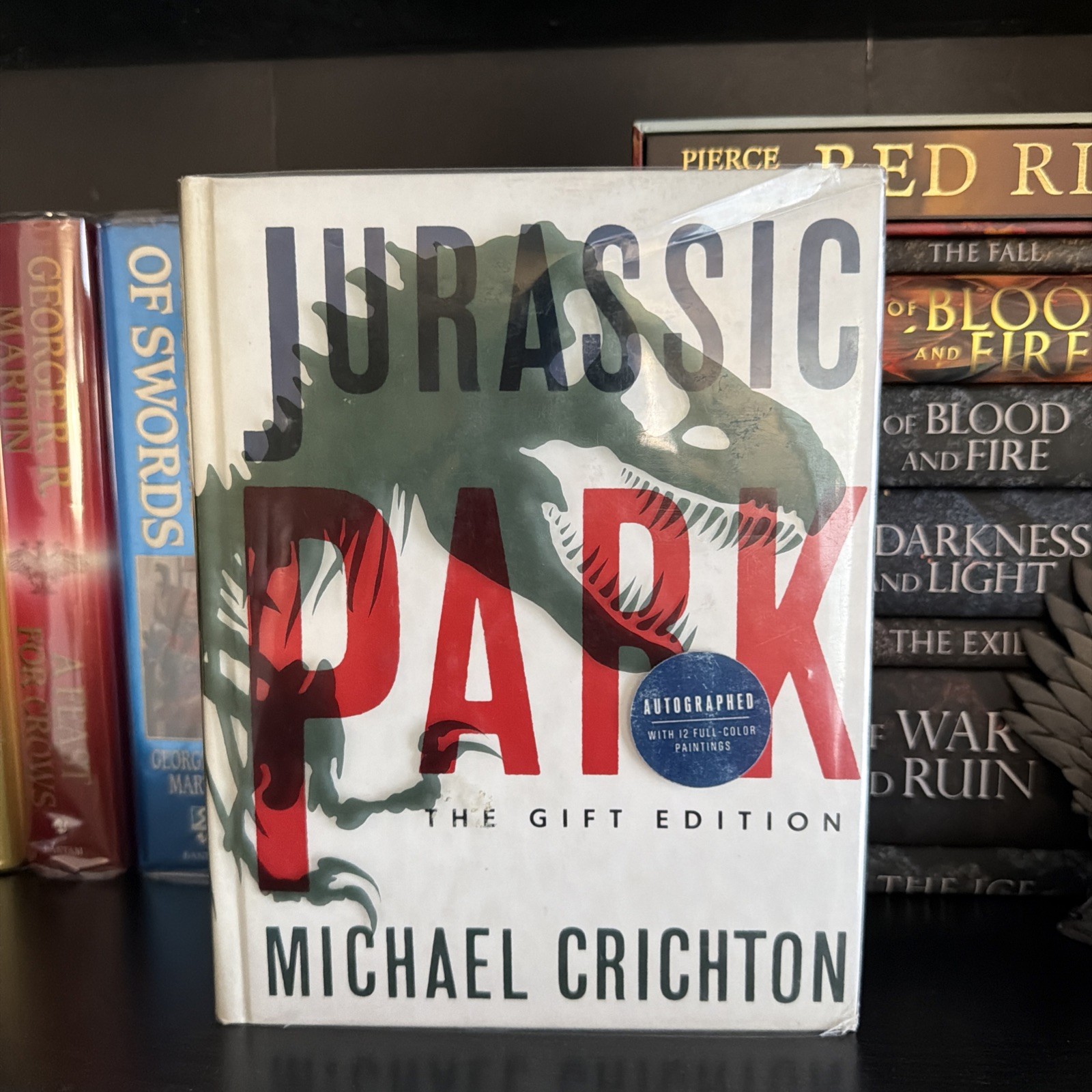 Jurassic Park by Michael Crichton HC First Thus Like New 1993 Signed