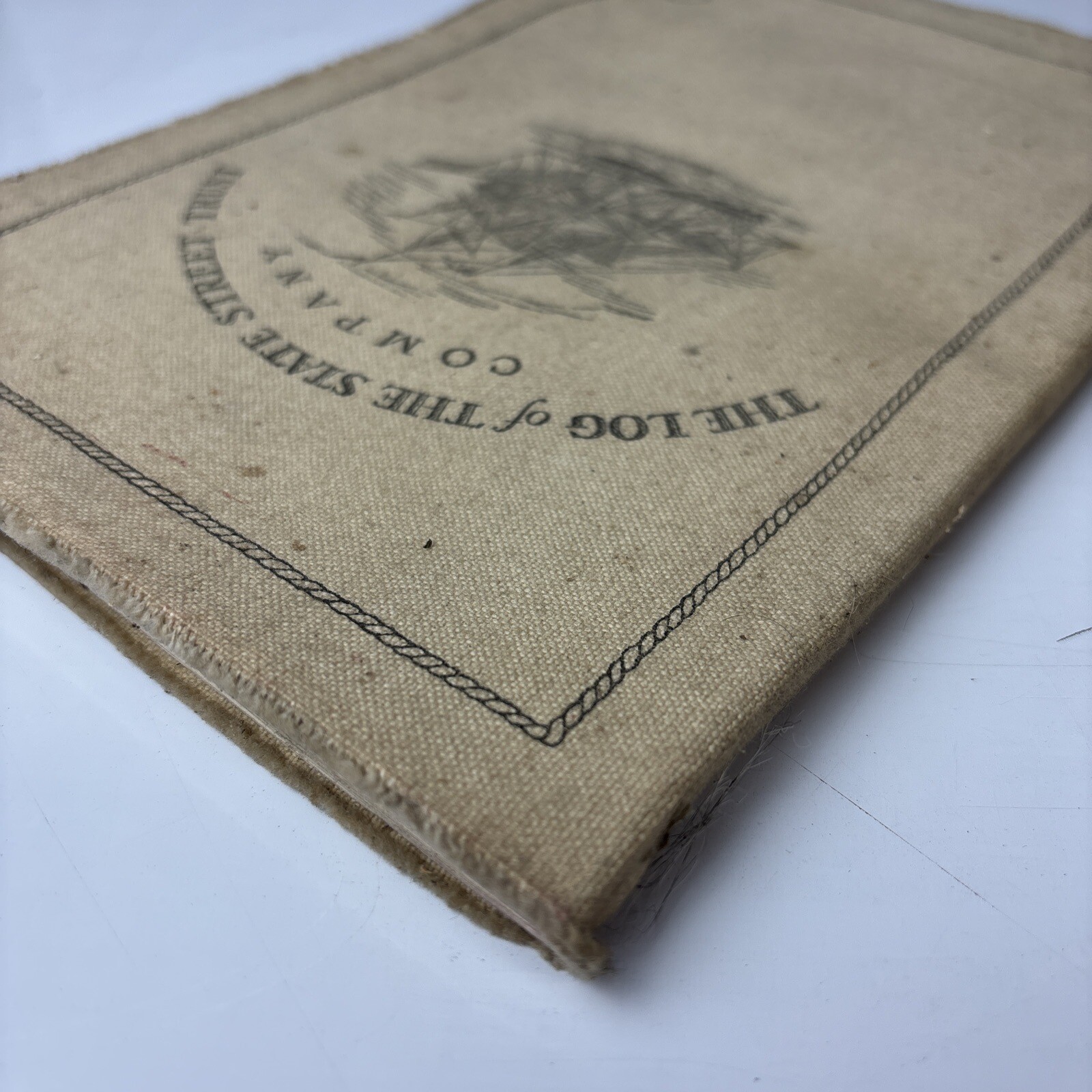 1926 Antique Shipping Business Book „The Log of the State Street Trust Company“