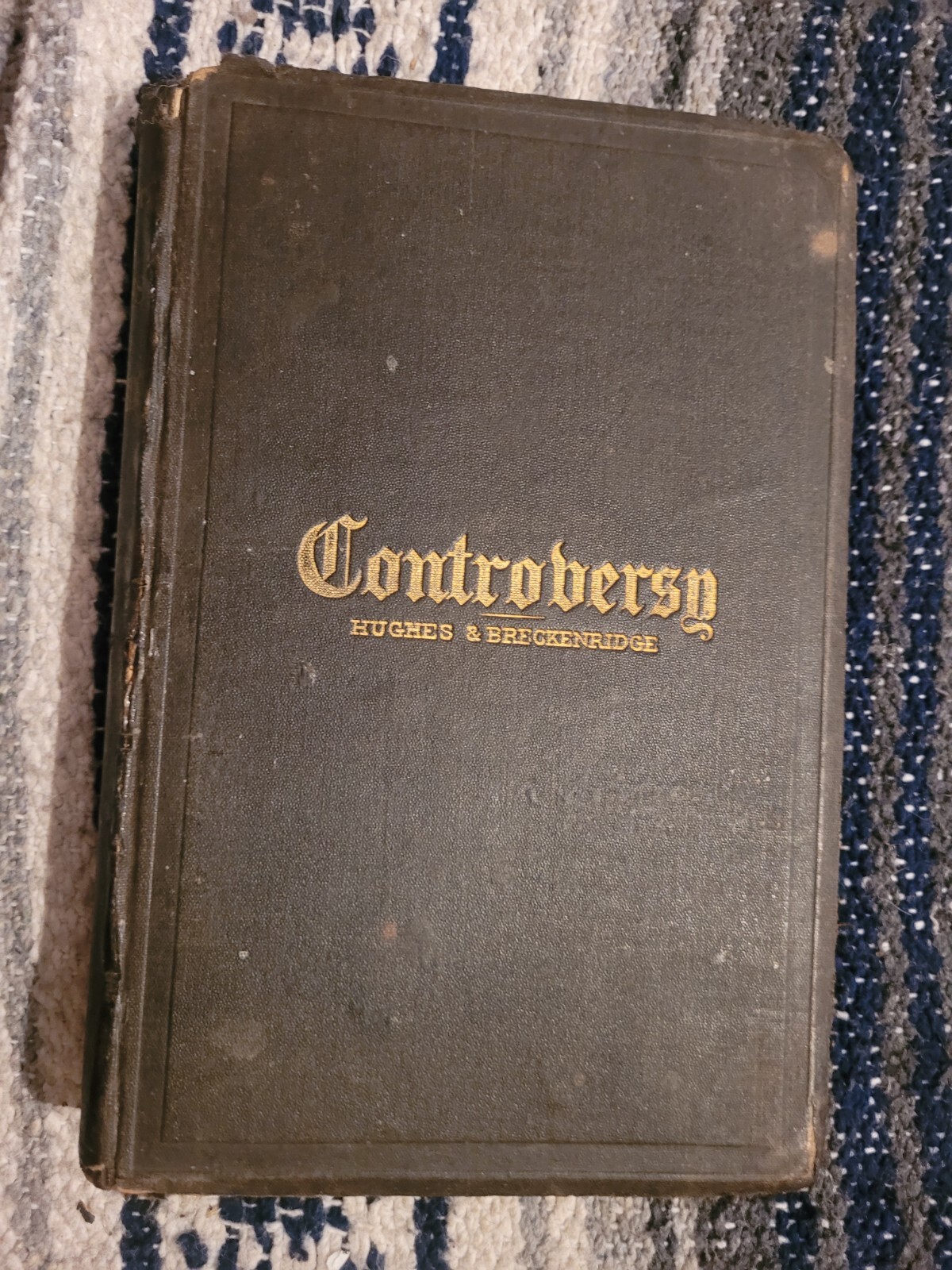 CONTROVERSY John Hughes 19th century antiquarian vintage book 1834