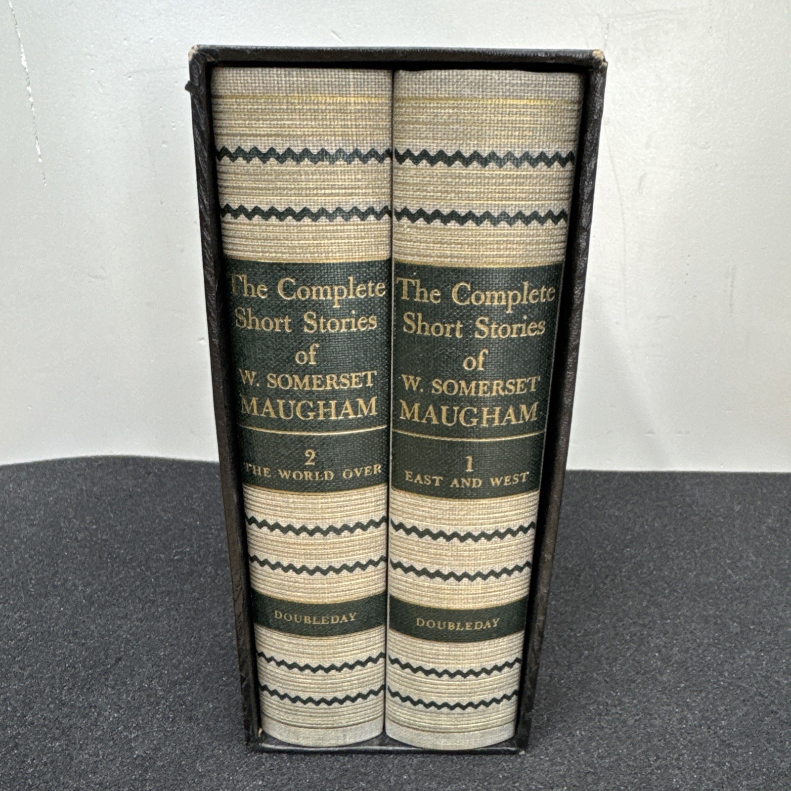 Short Stories Of W. Somerset Maugham 2-Volume Hardcover Set Doubleday Slipcase