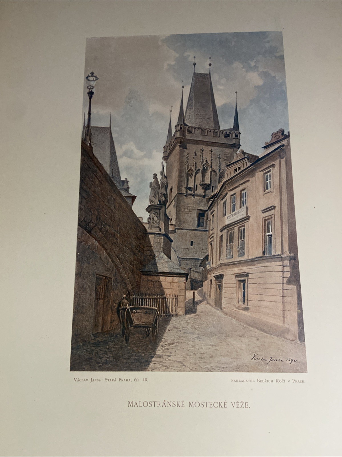 Portfolio Of 100 Watercolors Of Old Prague Czechoslovakia By Vaclava Jansy