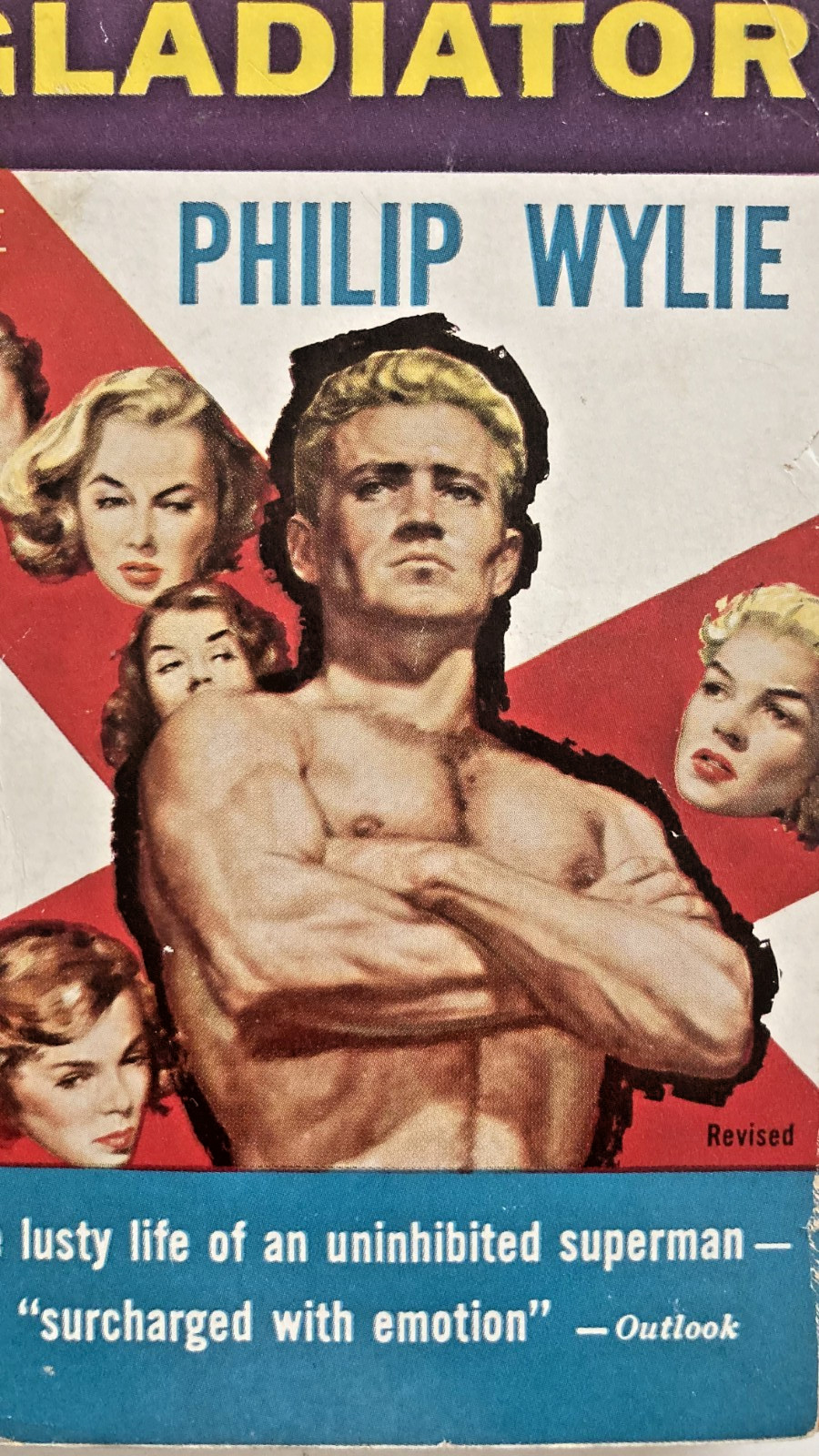 Philip Wylie Gladiator Avon PB Pulp Sleaze 1956 Muscle Hunk Manly Gay Interest